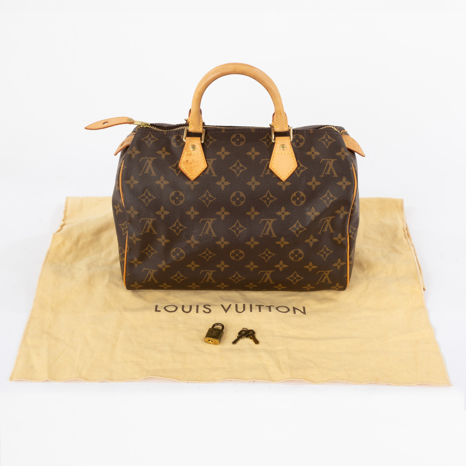 路易威登 LOUIS VUITTON Speedy 30 舊款 手提 波士頓包 經典帆布 M41526 原花SPEEDY30 防塵袋/鎖組