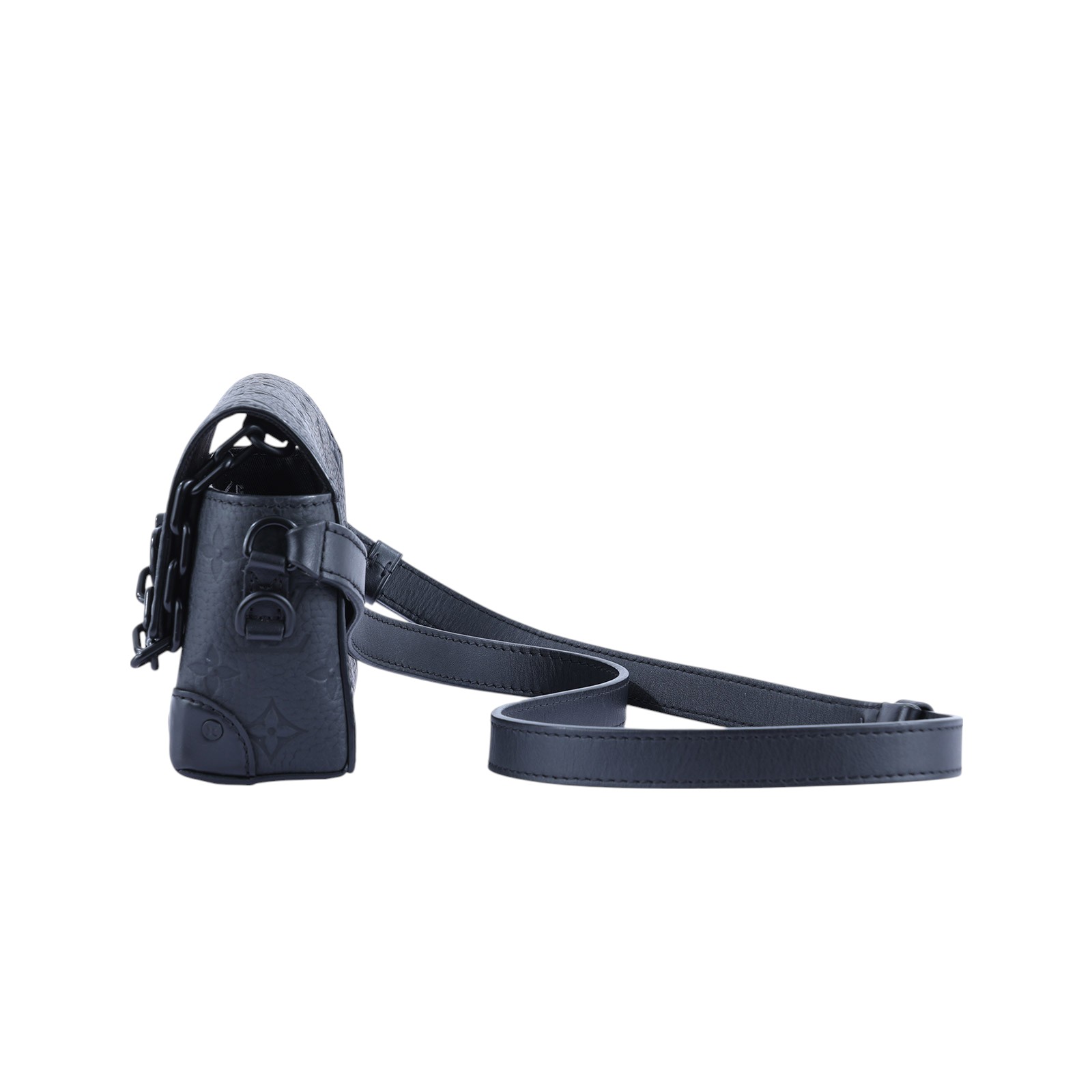 路易威登 LOUIS VUITTON Steamer 隨身 錢包 黑色 M81746 晶片款 黑原花壓紋STEAMER肩背包 原廠盒子/防塵袋/購買證明