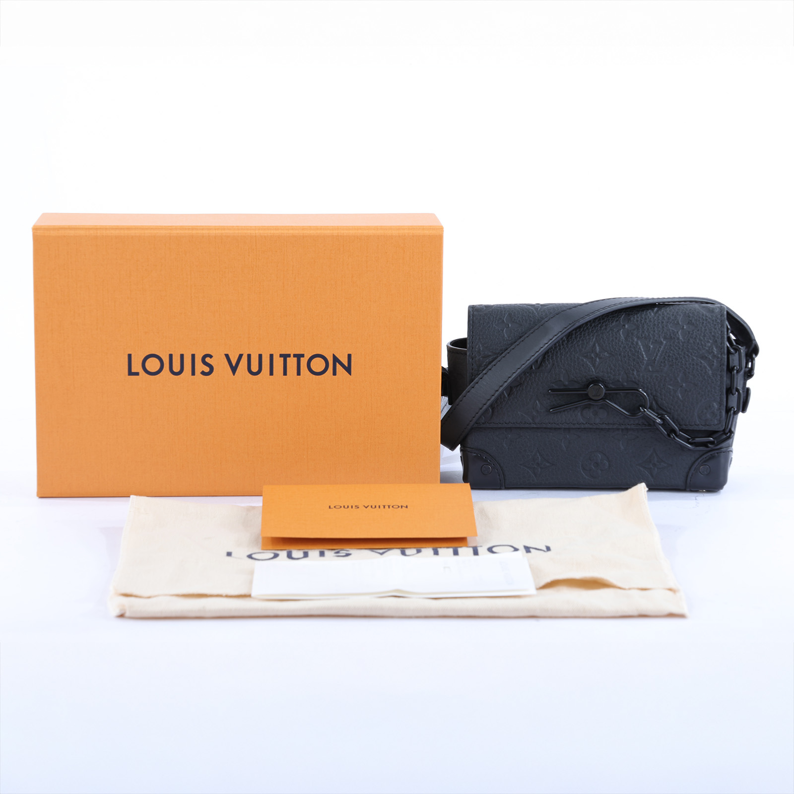 路易威登 LOUIS VUITTON Steamer 隨身 錢包 黑色 M81746 晶片款 黑原花壓紋STEAMER肩背包 原廠盒子/防塵袋/購買證明