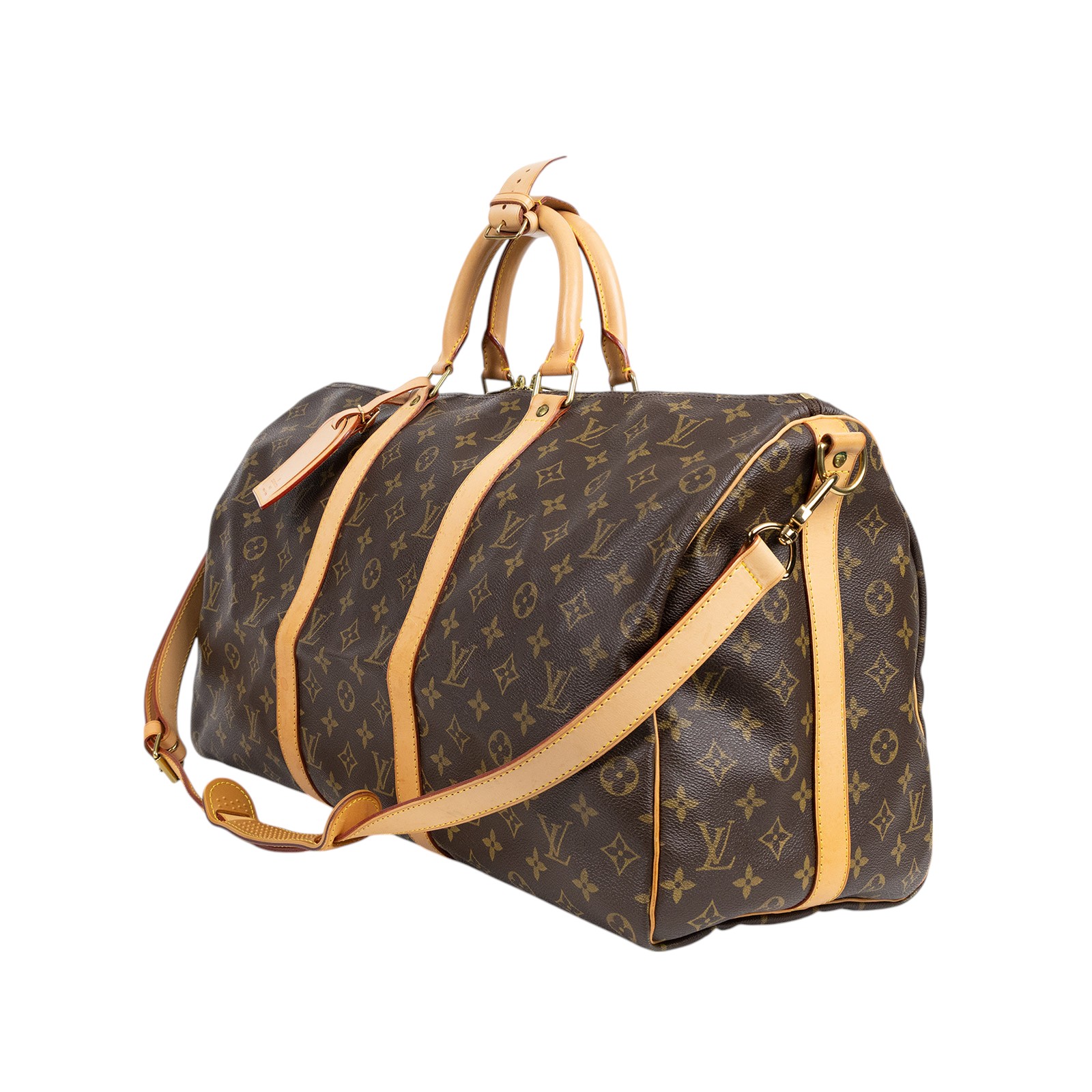 路易威登 LOUIS VUITTON Keepall Bandoulière 50 Monogram經典帆布 波士頓包  旅行袋 M41416  防塵袋/背帶/吊牌
