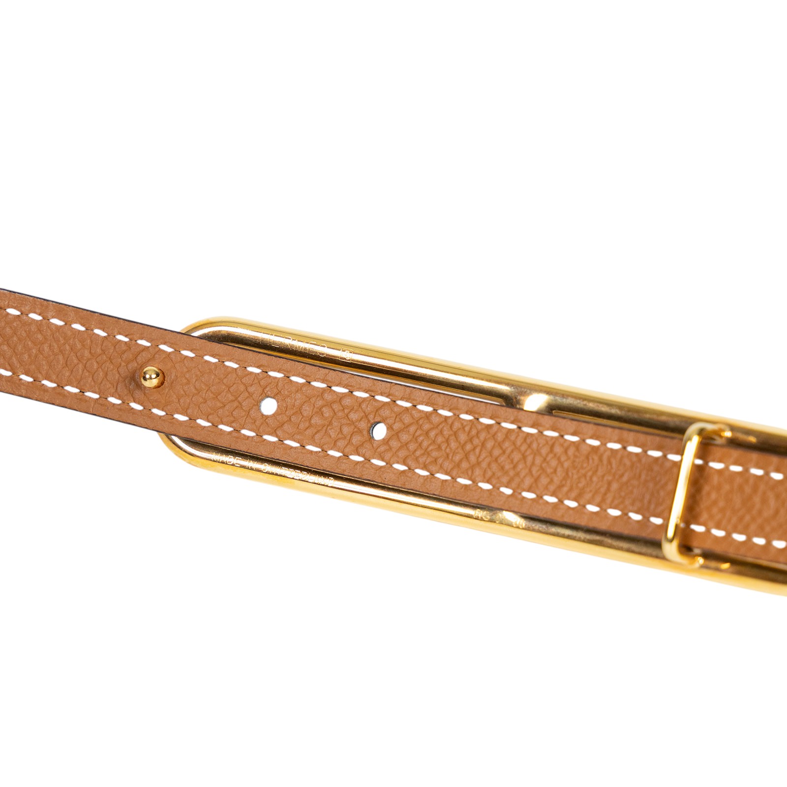 愛馬仕 Hermes Roulis 皮帶釦 雙面皮腰帶 1.3 cm ROB_85 W刻黑金棕雙面ROULIS皮帶#85 防塵袋