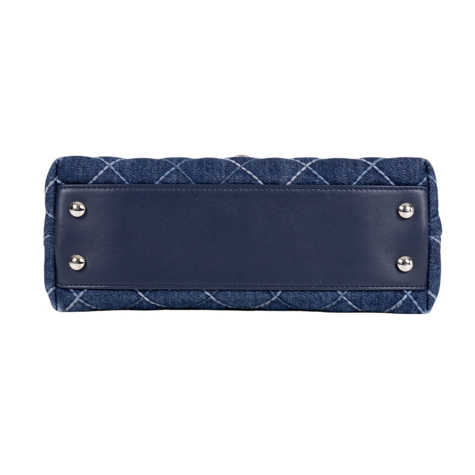 香奈兒 CHANEL Handle 24 手提 口蓋包 A92990 牛仔COCO HANDLE 24CM 背帶/保證卡