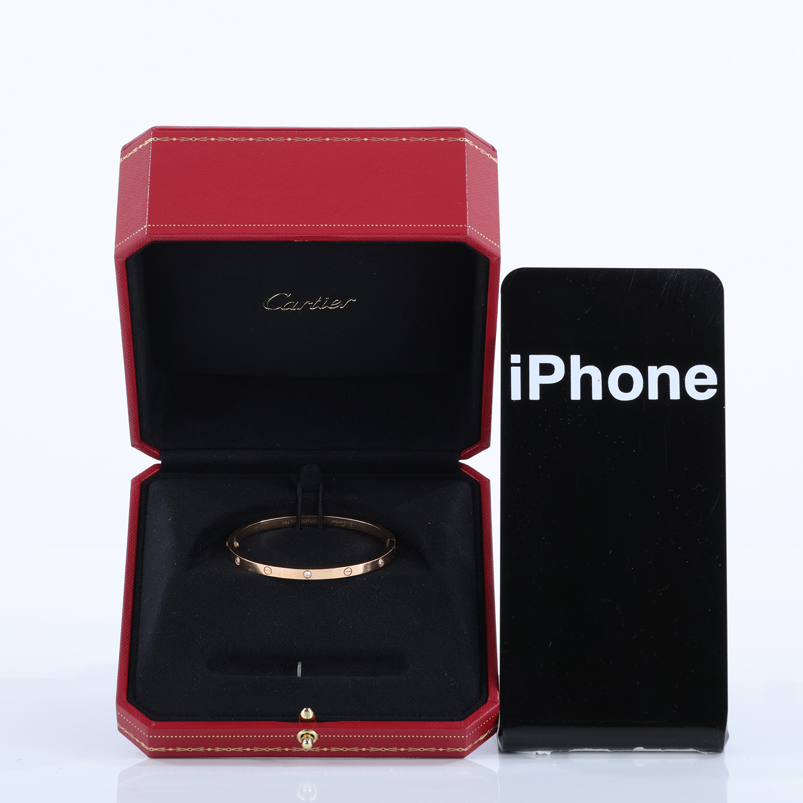 卡地亞 CARTIER Love 手環 經典款 6顆鑽石 B6047615 RG 6P LOVE手環#15 新款細版 原廠盒子2/保證卡/購買證明