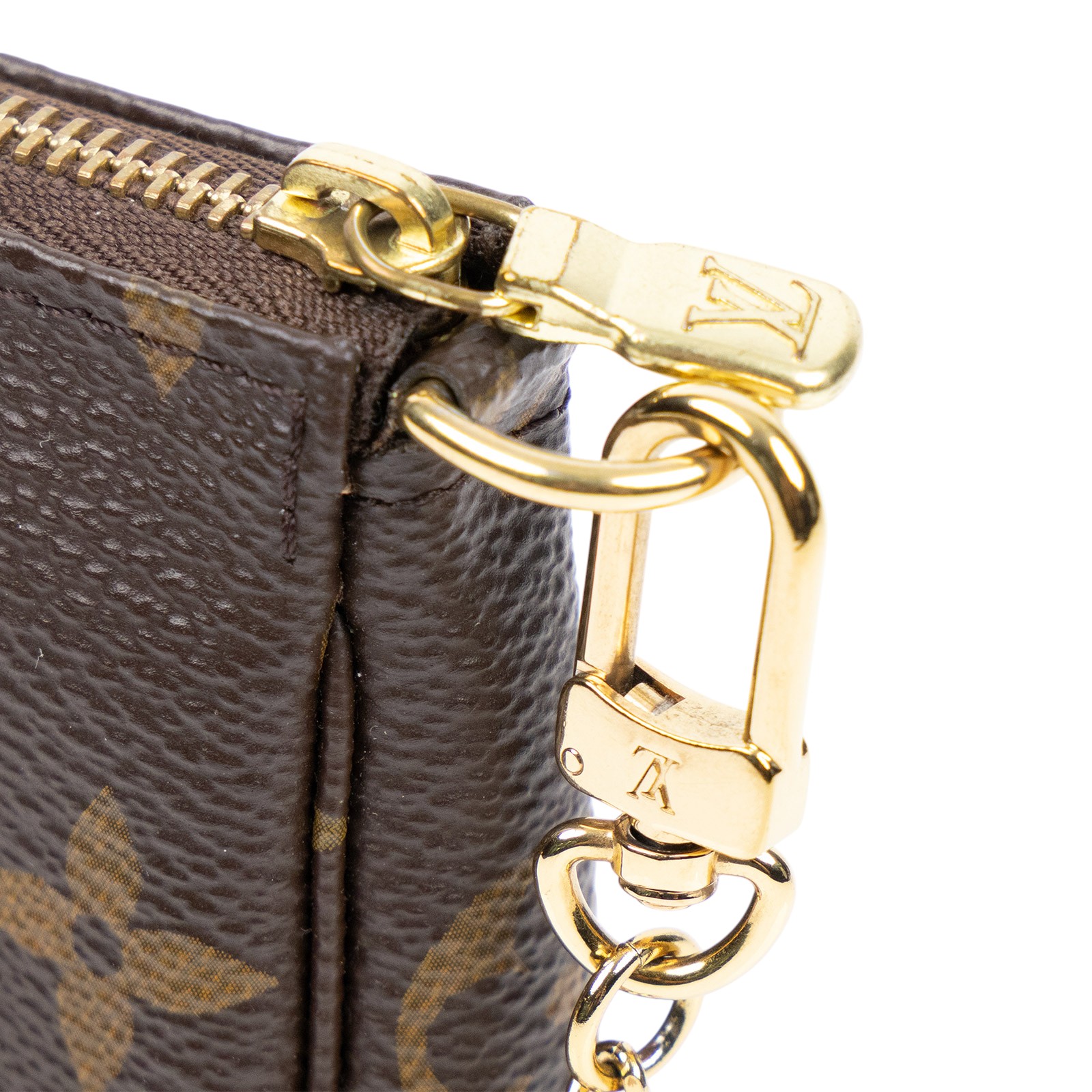 路易威登 LOUIS VUITTON Monogram塗層帆布 鏈帶 迷你小皮包 M58009 原花POUCH 原廠盒子/防塵袋/購買證明/發票