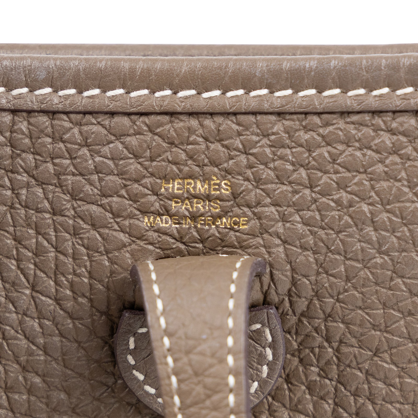 愛馬仕 Hermes Evelyne 16 Amazone bag 伊芙琳包 大象灰 深藍 金色五金 H069426CCBF B刻  原廠盒子/防塵袋/背帶/購買證明
