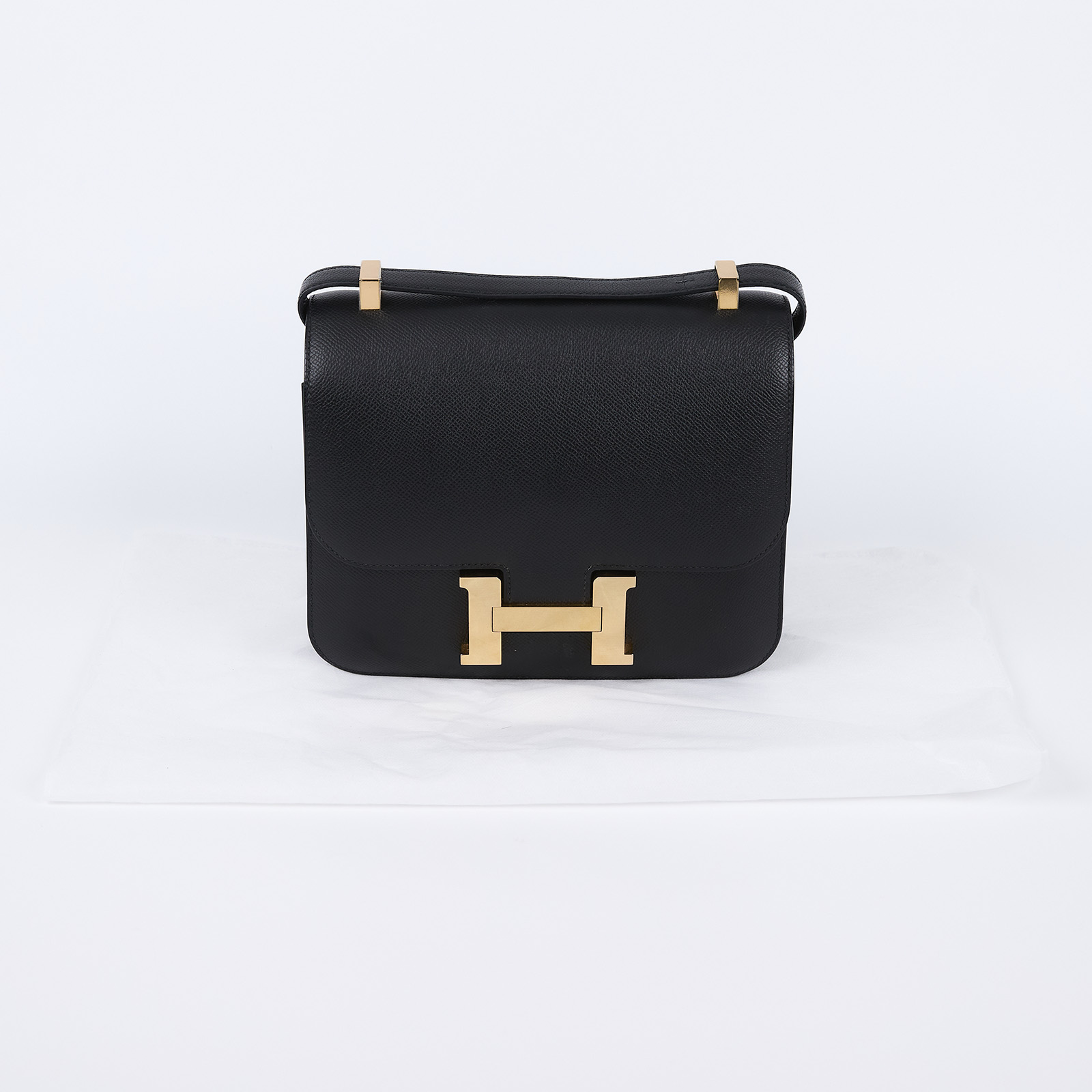愛馬仕 Hermes Constance Bag 康康包 24 CN24 Y刻 黑金CONSTANCE24 無附屬品