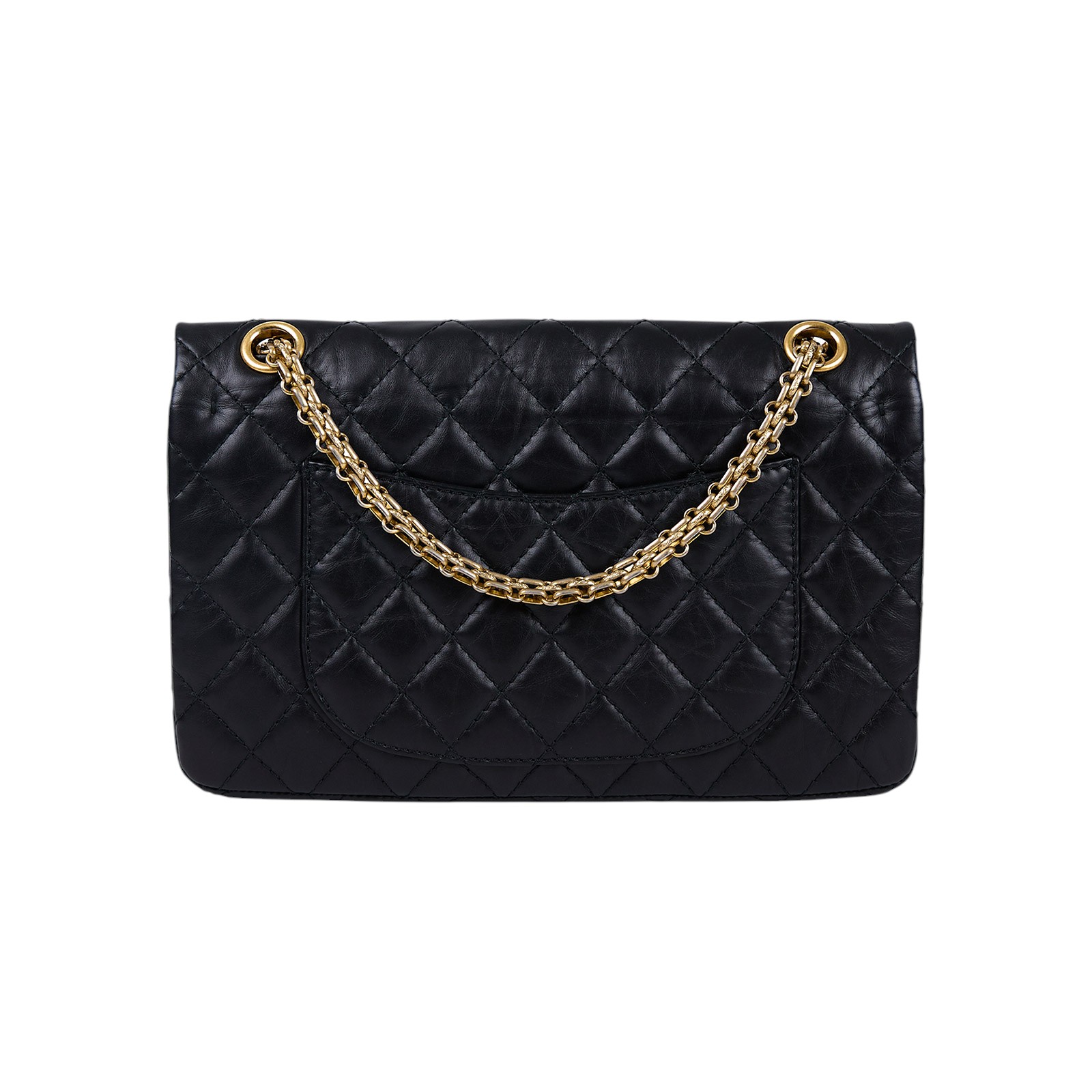 香奈兒 CHANEL 2.55 口蓋包 中型 A37586 13開 黑羊金釦2.55掀蓋包24CM 原廠盒子/防塵袋/保證卡/購買證明/發票