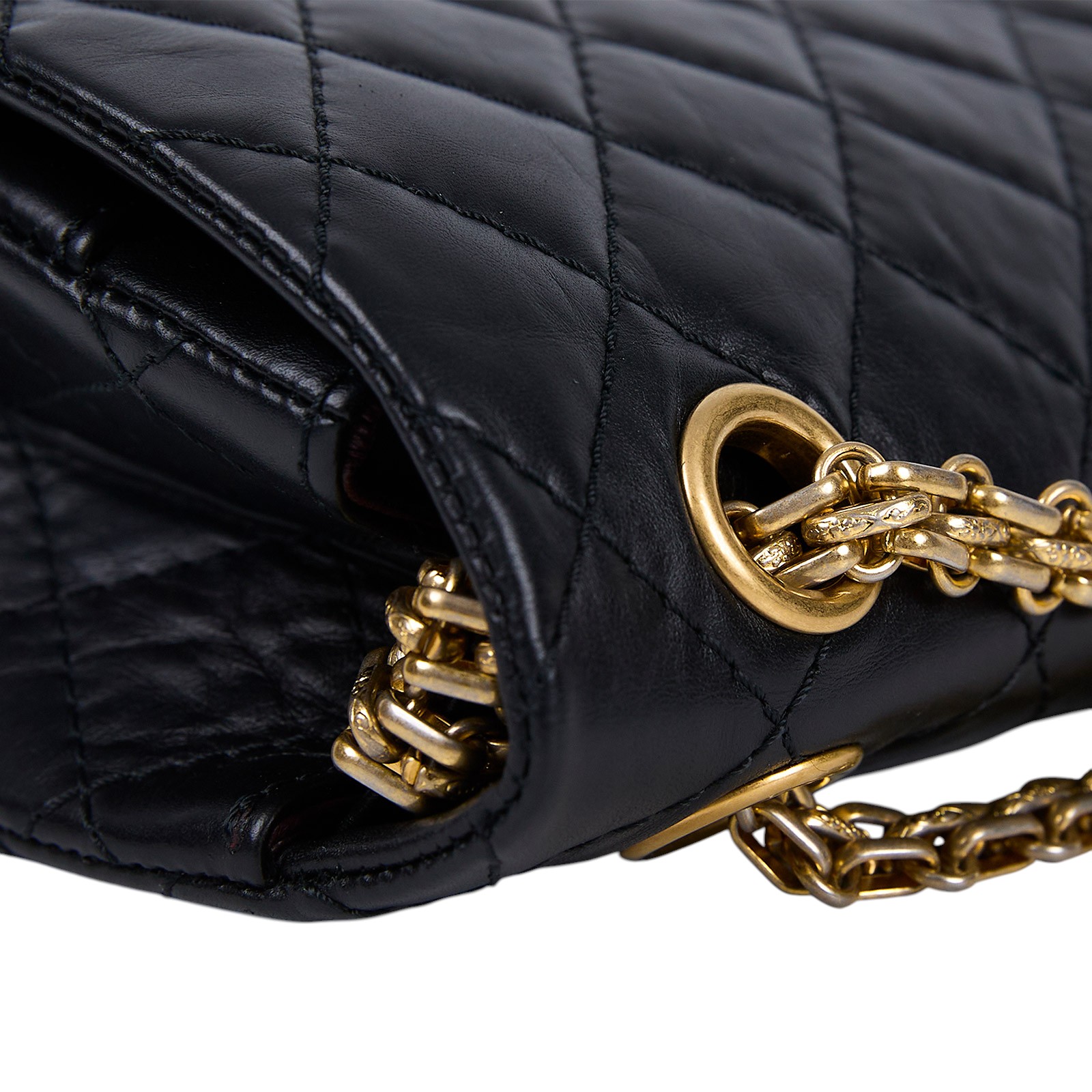 香奈兒 CHANEL 2.55 口蓋包 中型 A37586 13開 黑羊金釦2.55掀蓋包24CM 原廠盒子/防塵袋/保證卡/購買證明/發票