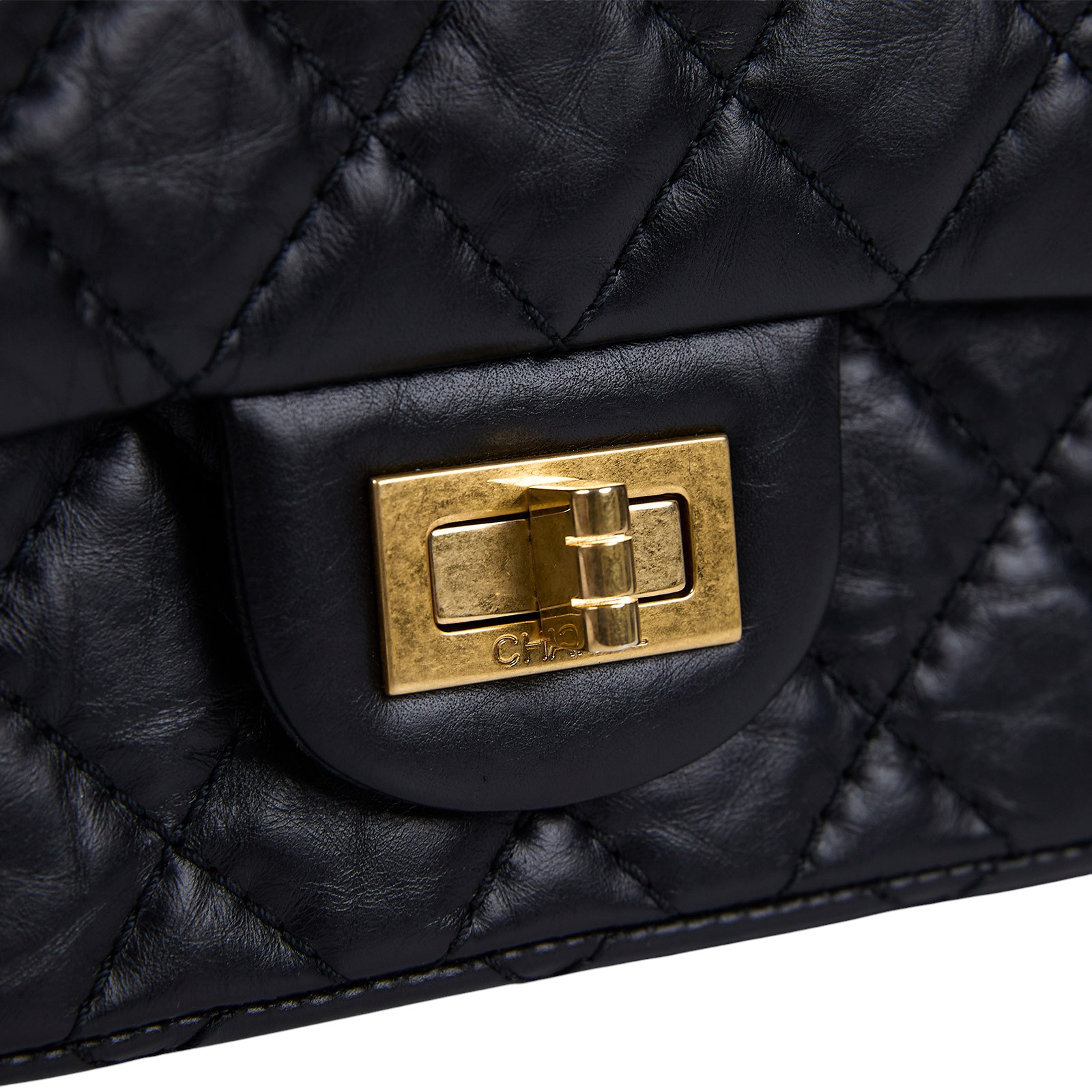 香奈兒 CHANEL 2.55 口蓋包 中型 A37586 13開 黑羊金釦2.55掀蓋包24CM 原廠盒子/防塵袋/保證卡/購買證明/發票