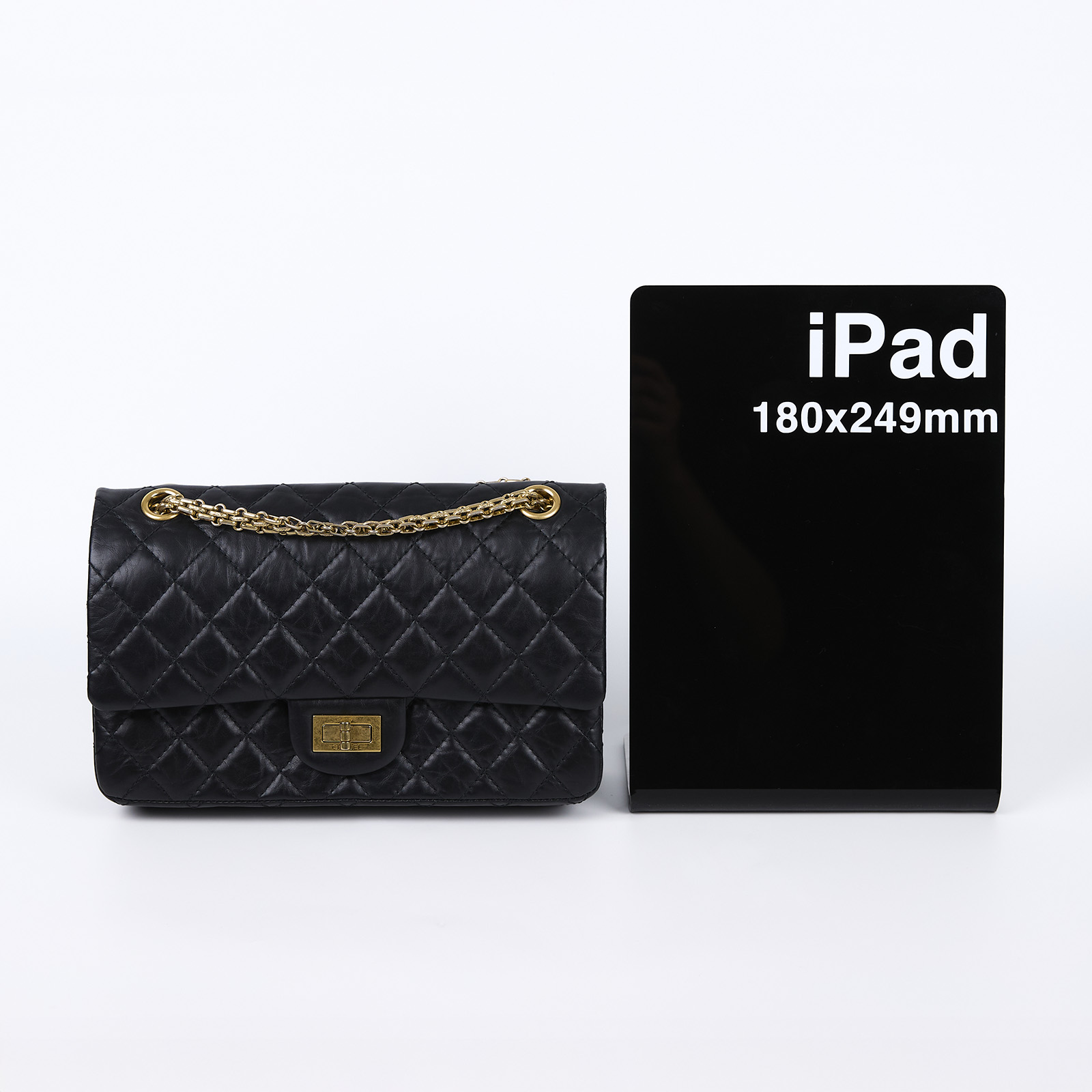 香奈兒 CHANEL 2.55 口蓋包 中型 A37586 13開 黑羊金釦2.55掀蓋包24CM 原廠盒子/防塵袋/保證卡/購買證明/發票