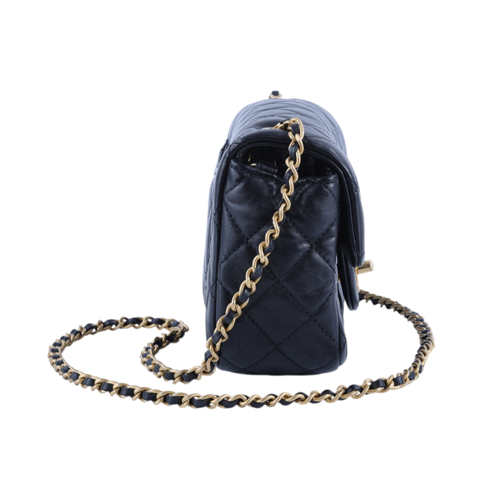 香奈兒 CHANEL 金球款 經典迷你口蓋包 AS1787 晶片款 黑羊金球COCO20 無附屬品