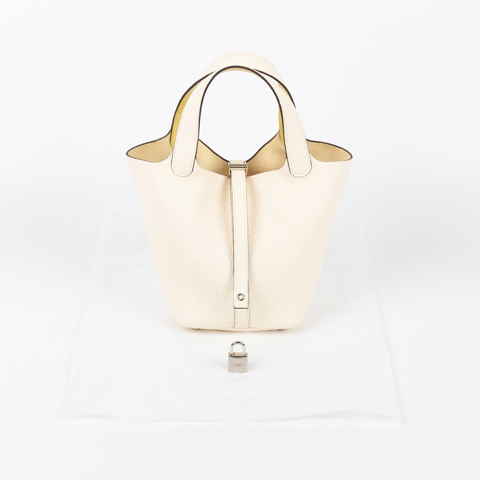 愛馬仕 Hermes Picotin Lock 18 菜籃子包 PT18 Z AM 002 UH Z刻 奶油白PICOTIN18 無附屬品