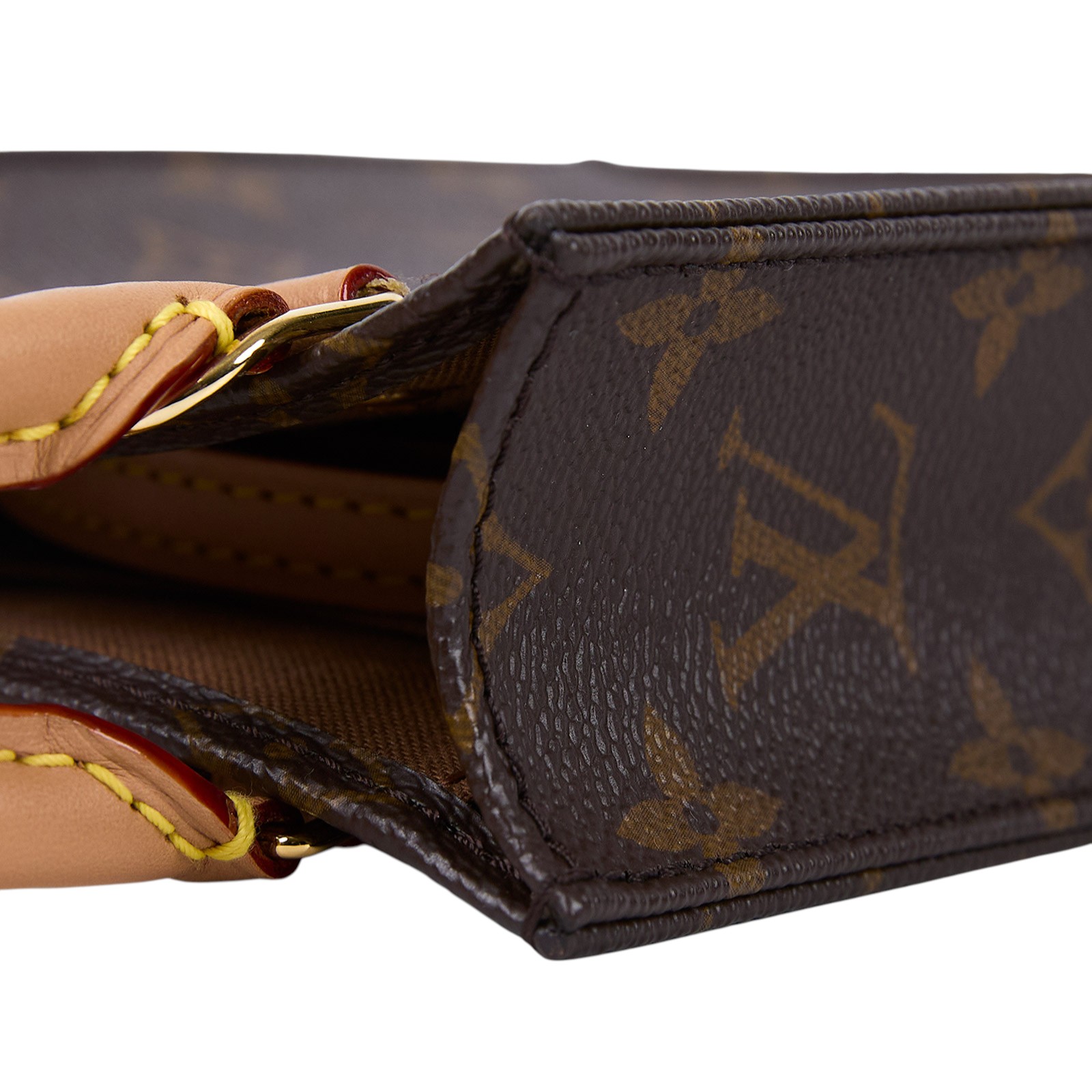 路易威登 LOUIS VUITTON Petit Sac Plat 經典帆布 斜背包 M69442 晶片款  原廠盒子/防塵袋/背帶/購買證明/發票