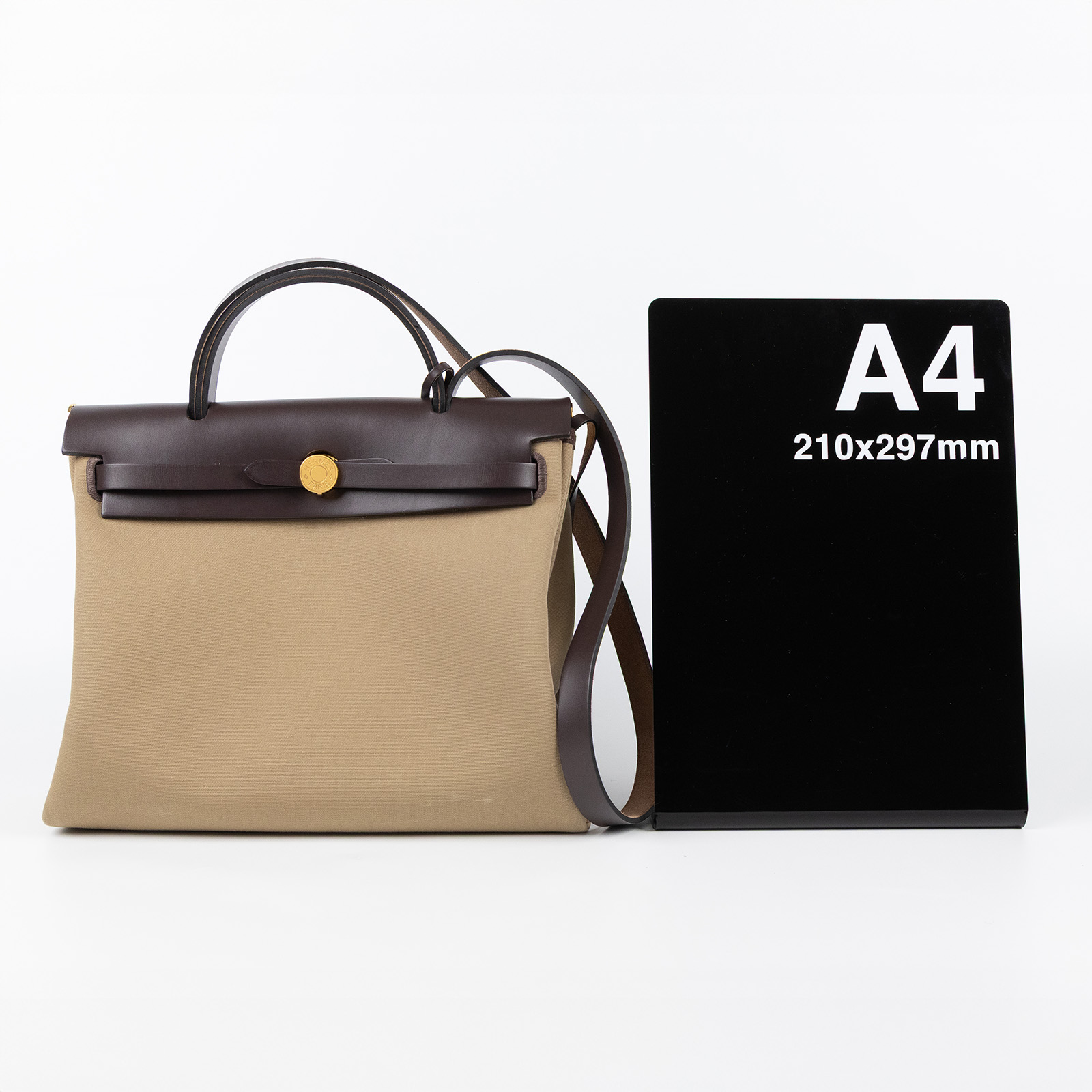 愛馬仕 Hermes Herbag Zip 31 HER31 B刻 咖綠拚色HERBAG31 內袋/鎖組