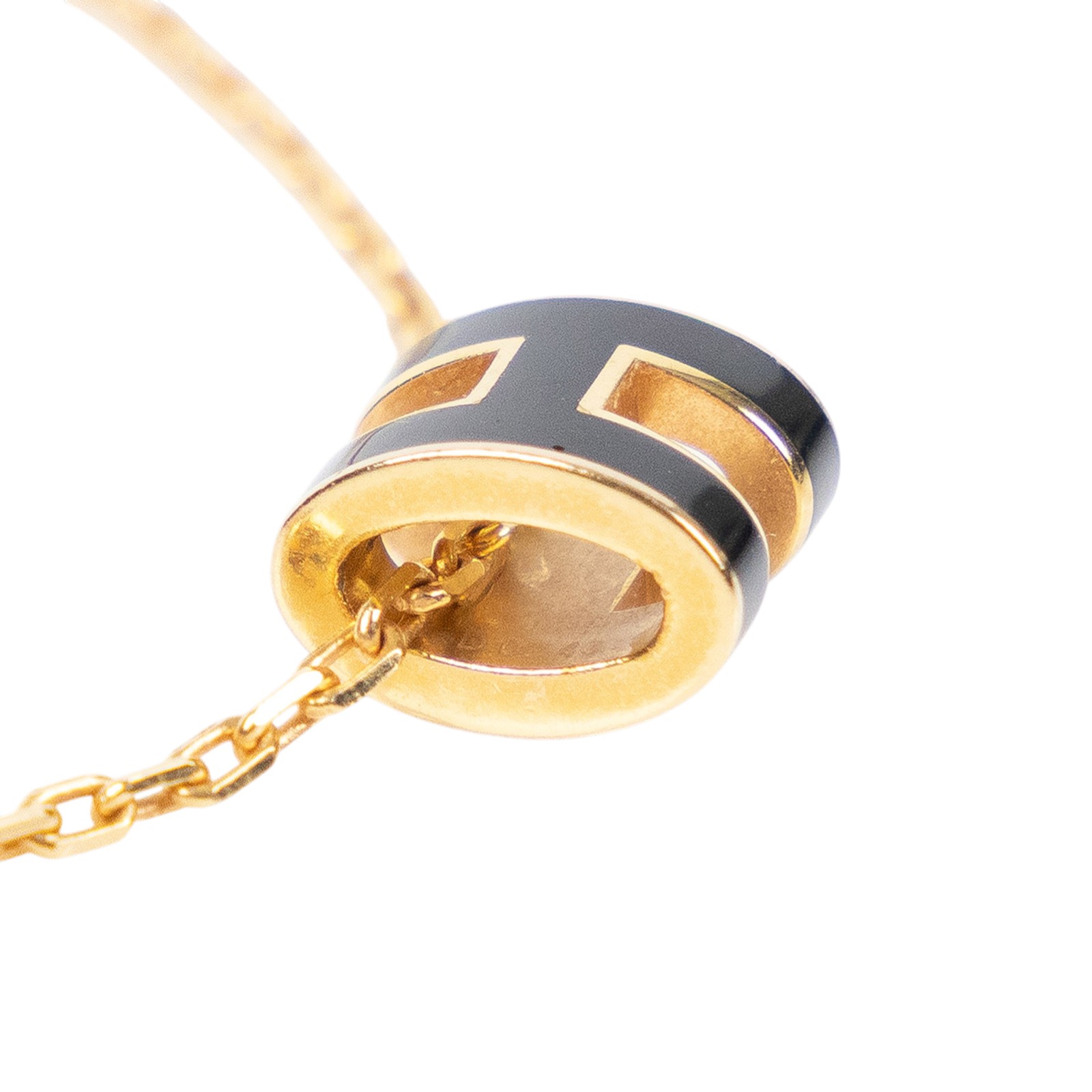 愛馬仕 Hermes Mini Pop H 墜飾 黑色 H147992Fv03 黑金MINI POP H項鍊 無附屬品