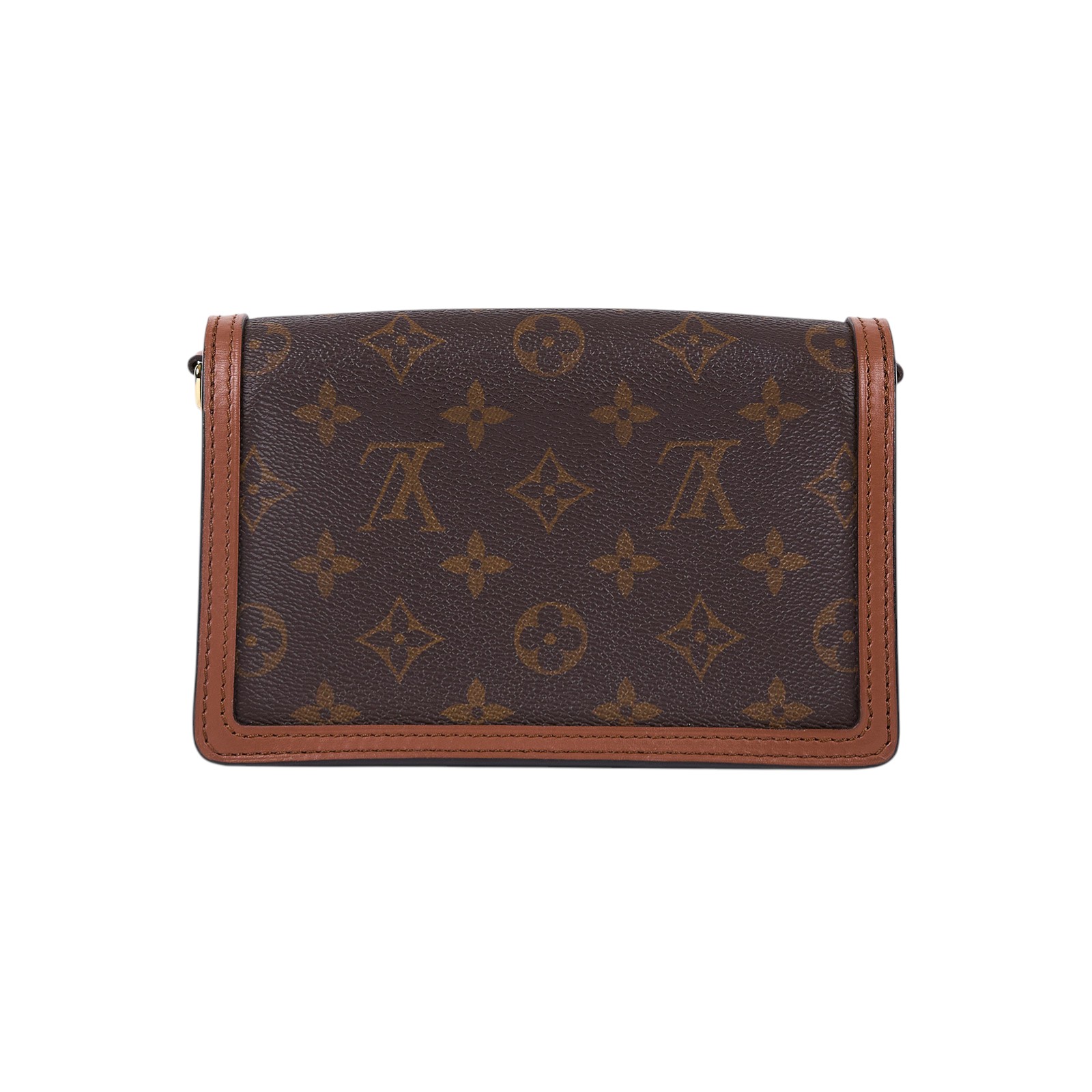 路易威登 LOUIS VUITTON Dauphine 鏈帶錢包 M68746 晶片款 原花DAUPHINE WOC 原廠盒子/防塵袋/背帶/購買證明