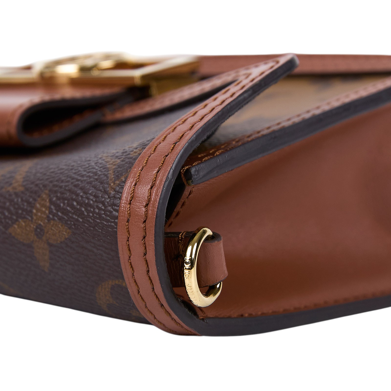 路易威登 LOUIS VUITTON Dauphine 鏈帶錢包 M68746 晶片款 原花DAUPHINE WOC 原廠盒子/防塵袋/背帶/購買證明