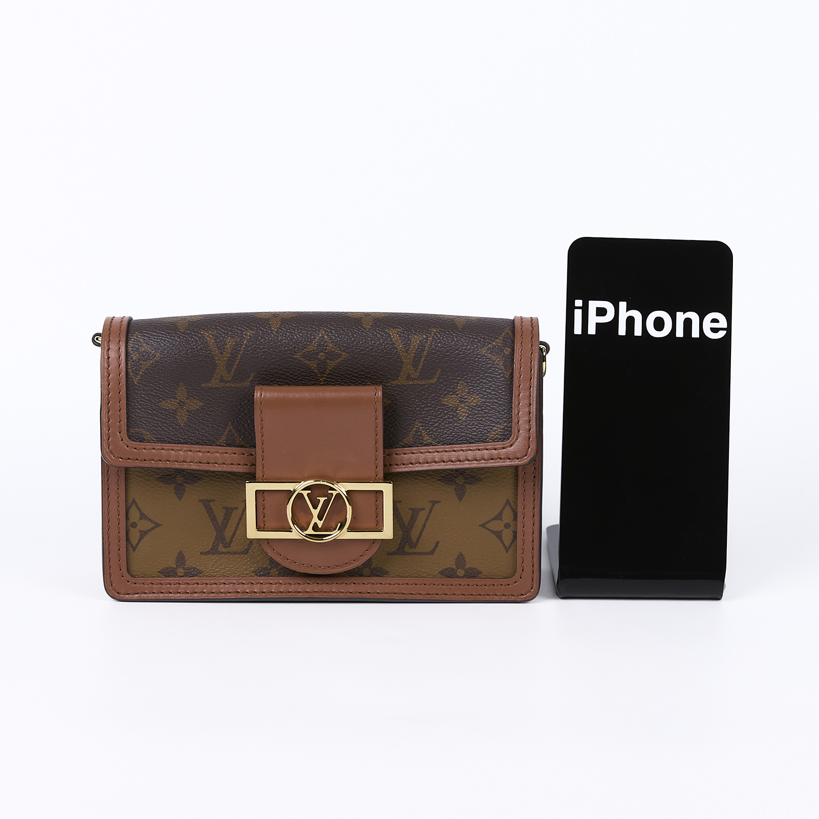 路易威登 LOUIS VUITTON Dauphine 鏈帶錢包 M68746 晶片款 原花DAUPHINE WOC 原廠盒子/防塵袋/背帶/購買證明