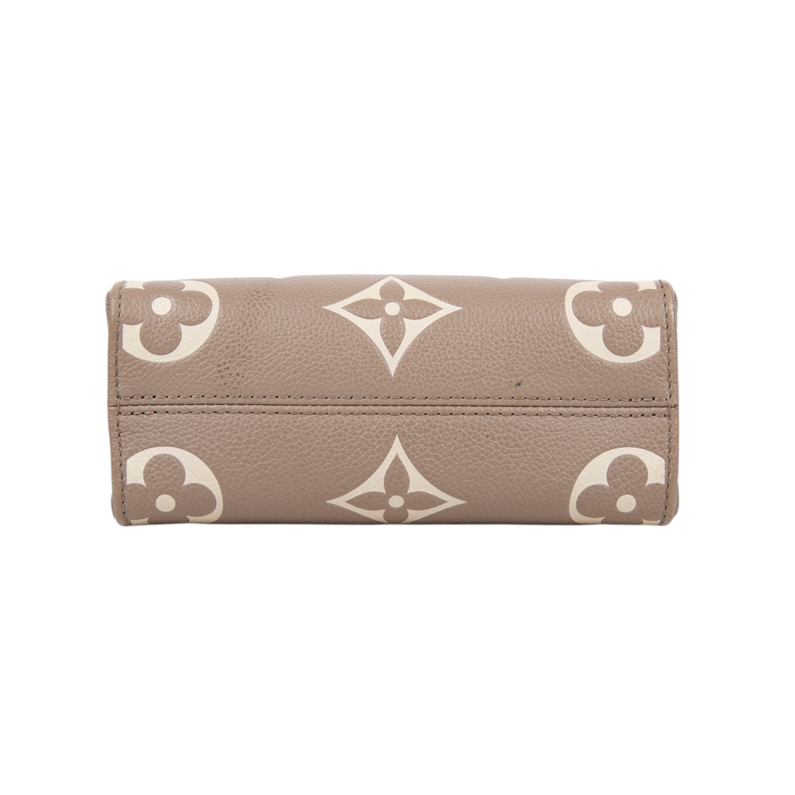 路易威登 LOUIS VUITTON OnTheGo BB 迷你 手提袋 單肩包 Dove 灰色 Cream色 M47054 晶片款  原廠盒子/防塵袋/背帶/購買證明
