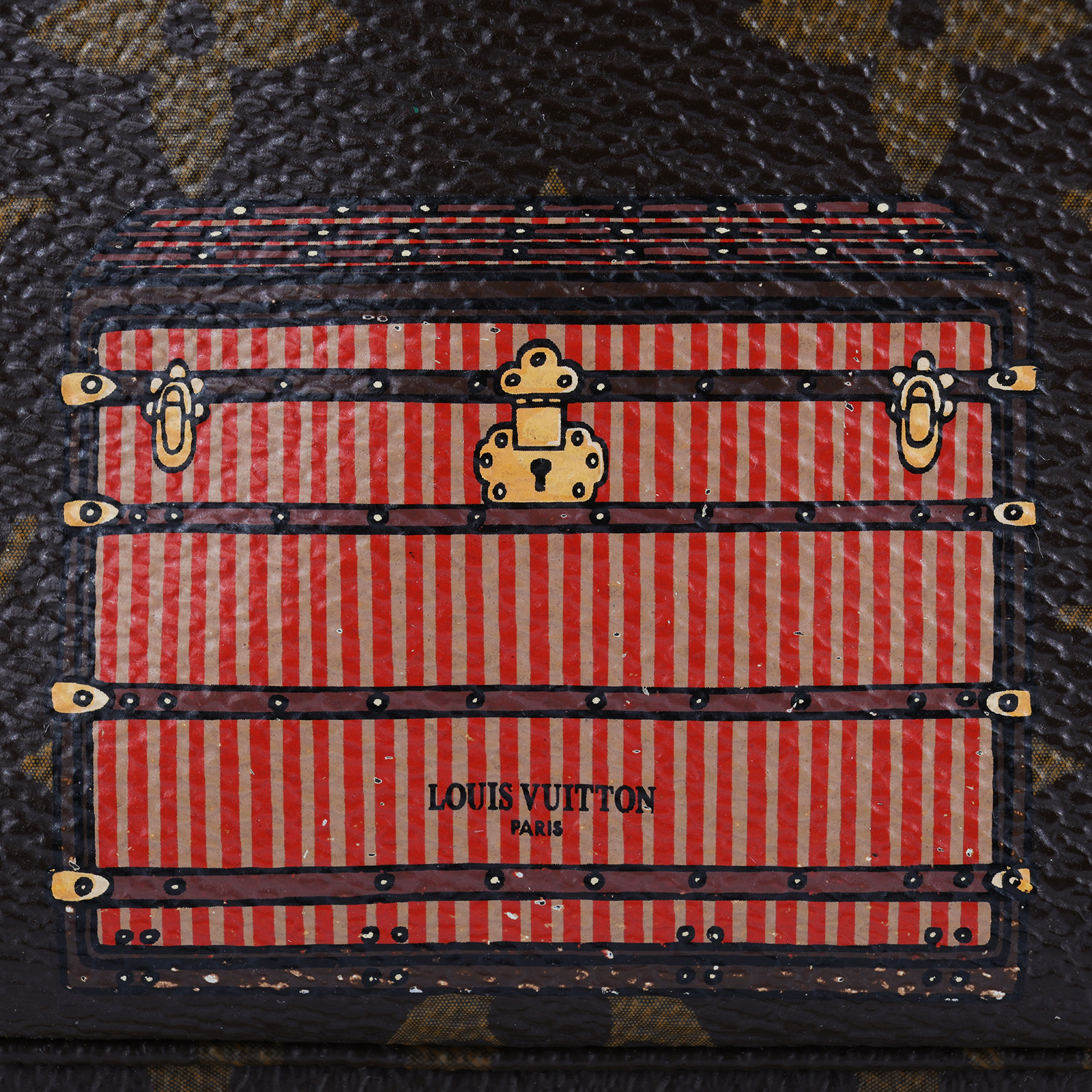 路易威登 LOUIS VUITTON Pochette Accessoires Trunks & Locks 鏈帶包 M60417  原廠盒子/防塵袋