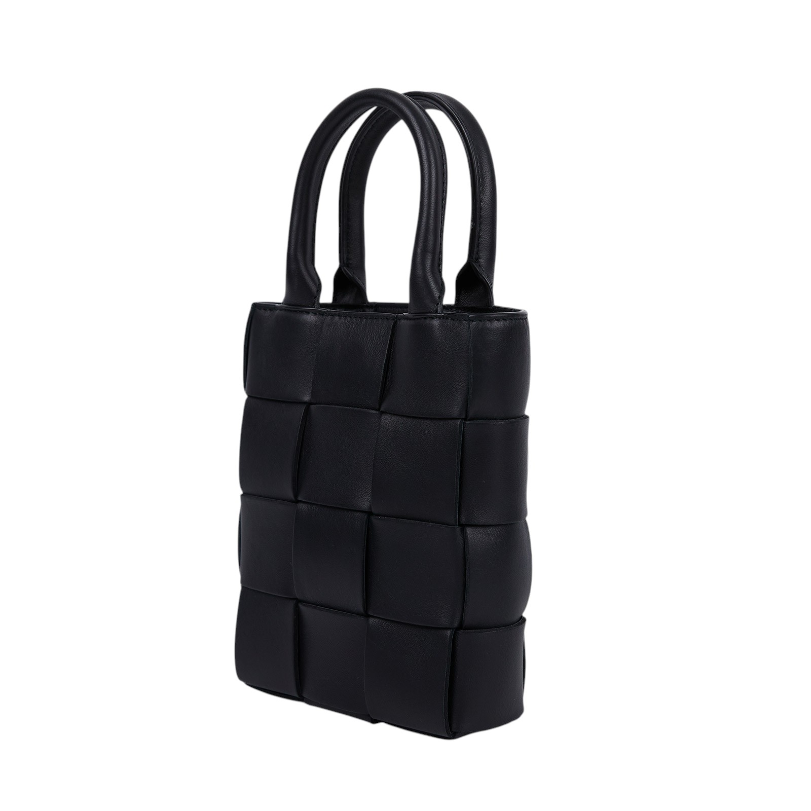 寶緹嘉 BOTTEGA VENETA Cassette 迷你 托特包 709341VMAY1 晶片款 黑寬編織INTRECCIO MINI TOTE 防塵袋