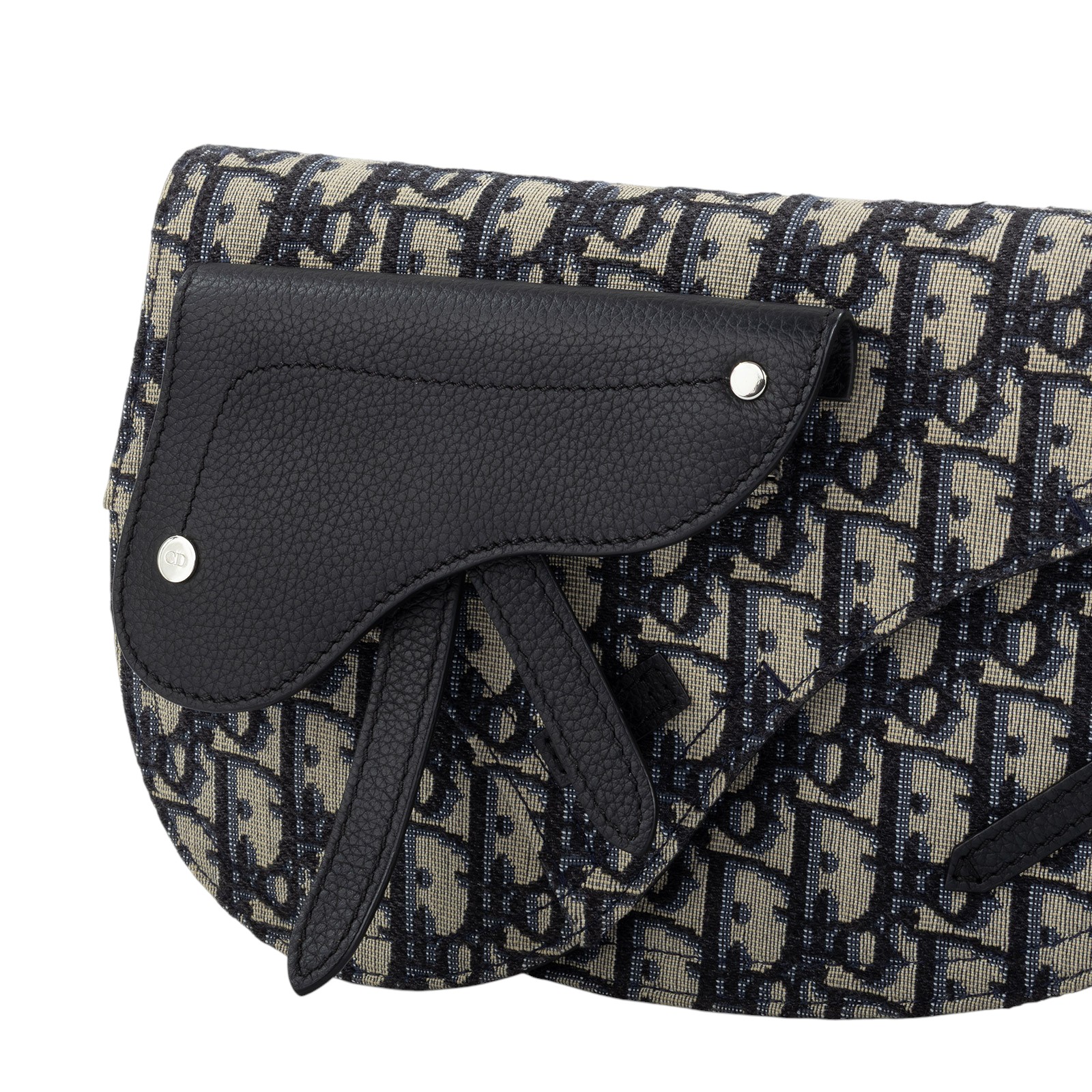 迪奧 CHRISTIAN DIOR Saddle Oblique 馬鞍包 1ADPO095YKY 藍堤花SADDLE肩背包 原廠盒子/防塵袋/保證卡/購買證明