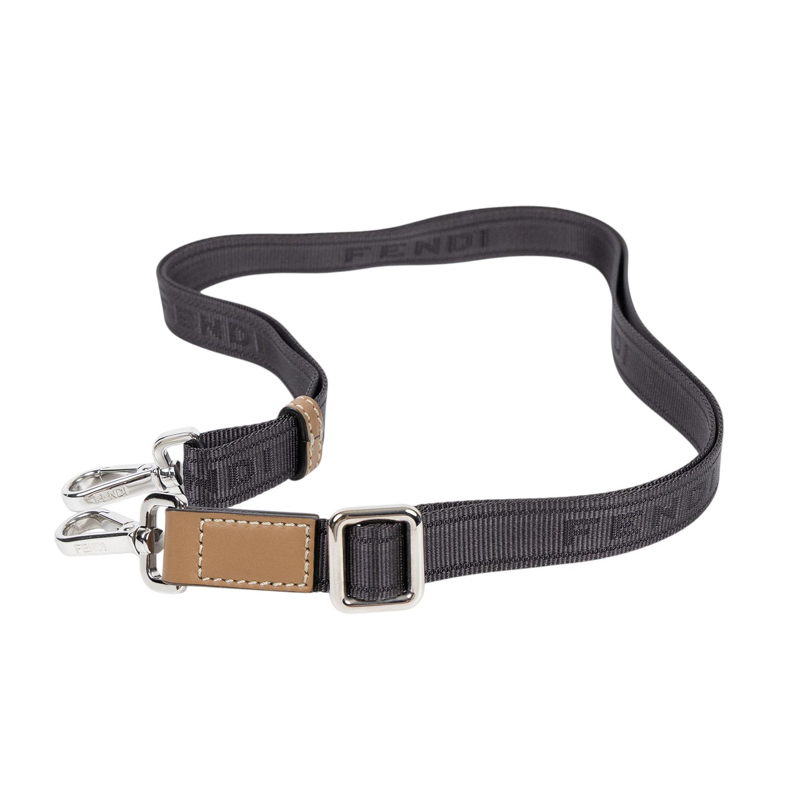 芬迪 FENDI Mini Soft Trunk Baguette 帆布 斜背手機包 7AS139AFBV  原廠盒子/防塵袋/背帶/保證卡/購買證明影本