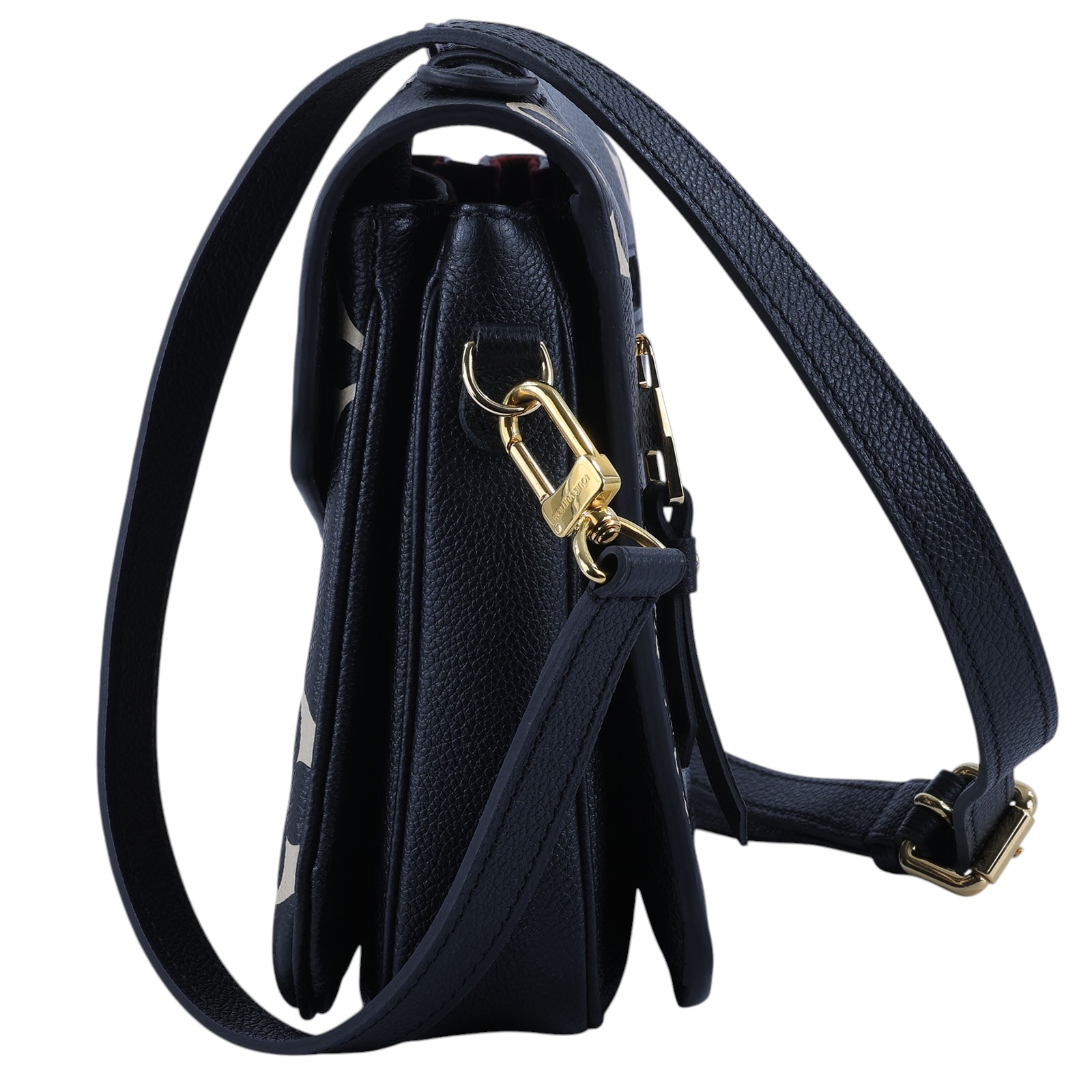 路易威登 LOUIS VUITTON Pochette Métis LOGO 牛皮 釦式 手提 斜背包 M45773 晶片款  背帶