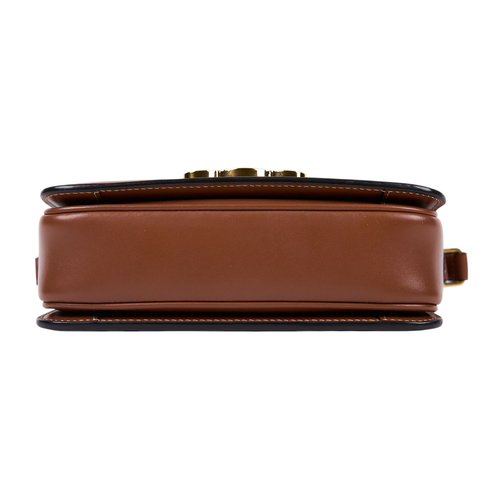 思琳 CELINE 標誌印花 牛皮革 Teen Triomphe 凱旋門 肩背包 188882BZ4 棕帆布凱旋門 TEEN 原廠盒子/防塵袋/發票