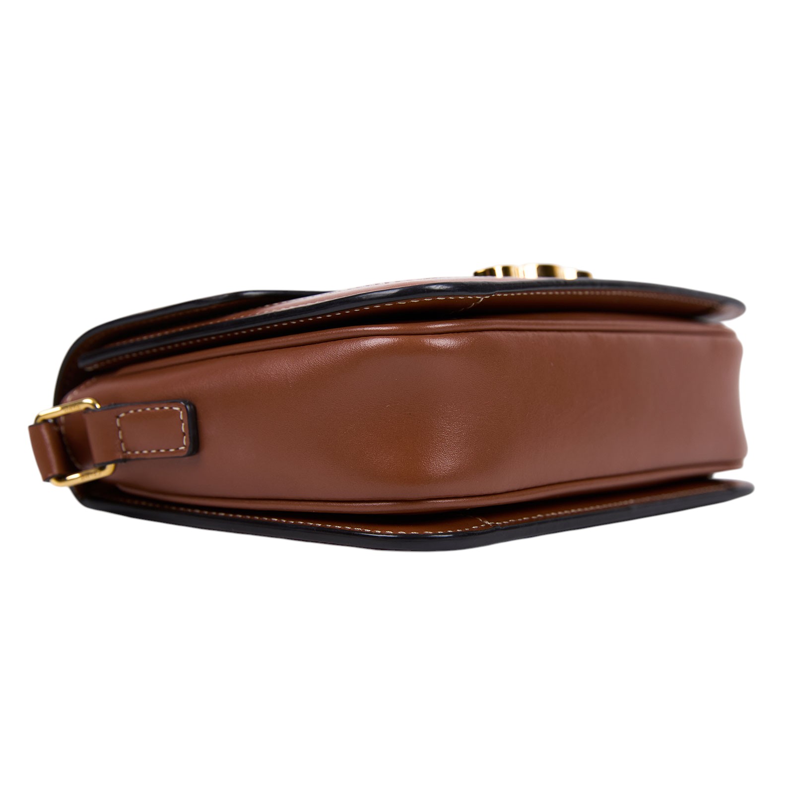 思琳 CELINE 標誌印花 牛皮革 Teen Triomphe 凱旋門 肩背包 188882BZ4 棕帆布凱旋門 TEEN 原廠盒子/防塵袋/發票