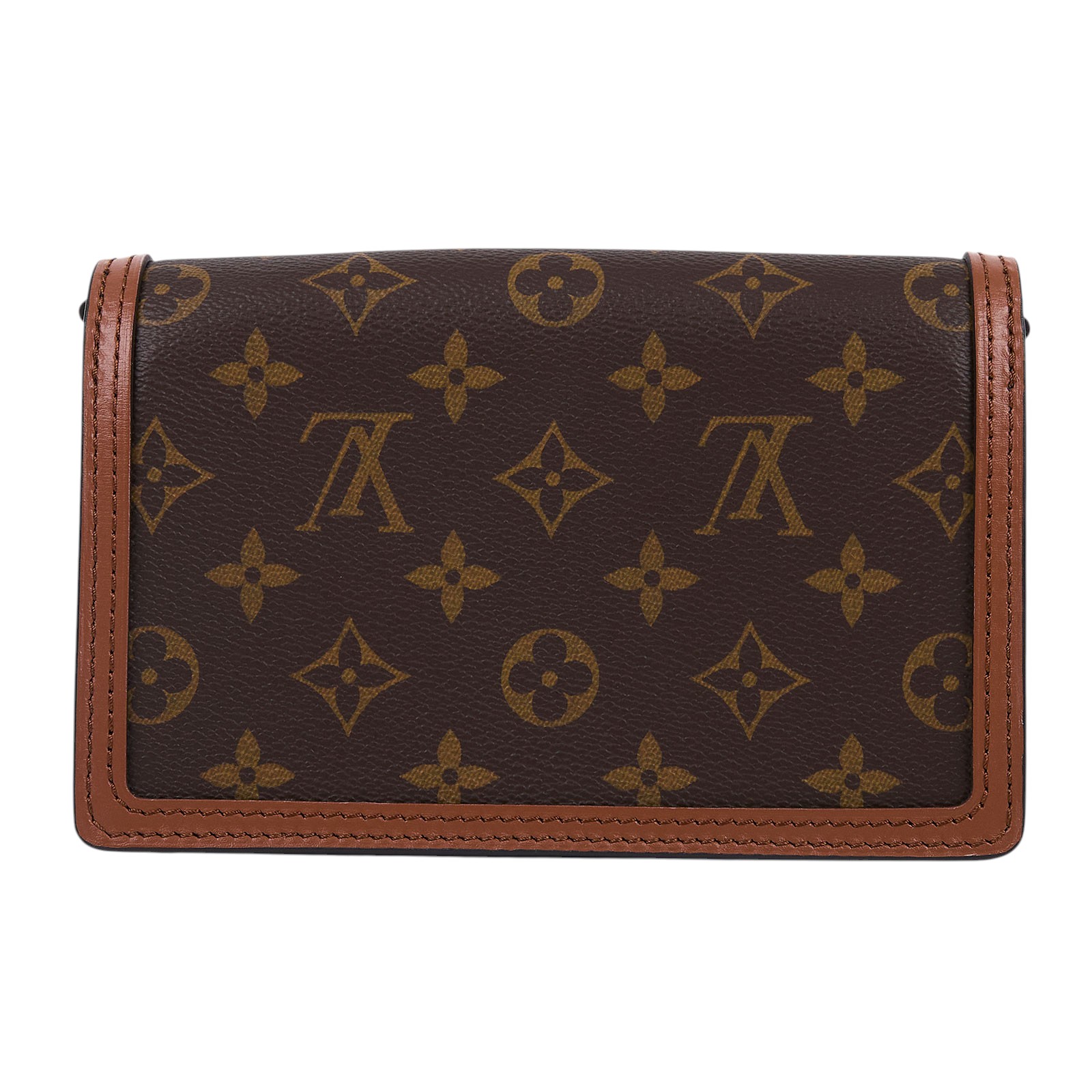 路易威登 LOUIS VUITTON Dauphine 鏈帶錢包 M68746 晶片款 原花Dauphine WOC 原廠盒子/防塵袋/背帶