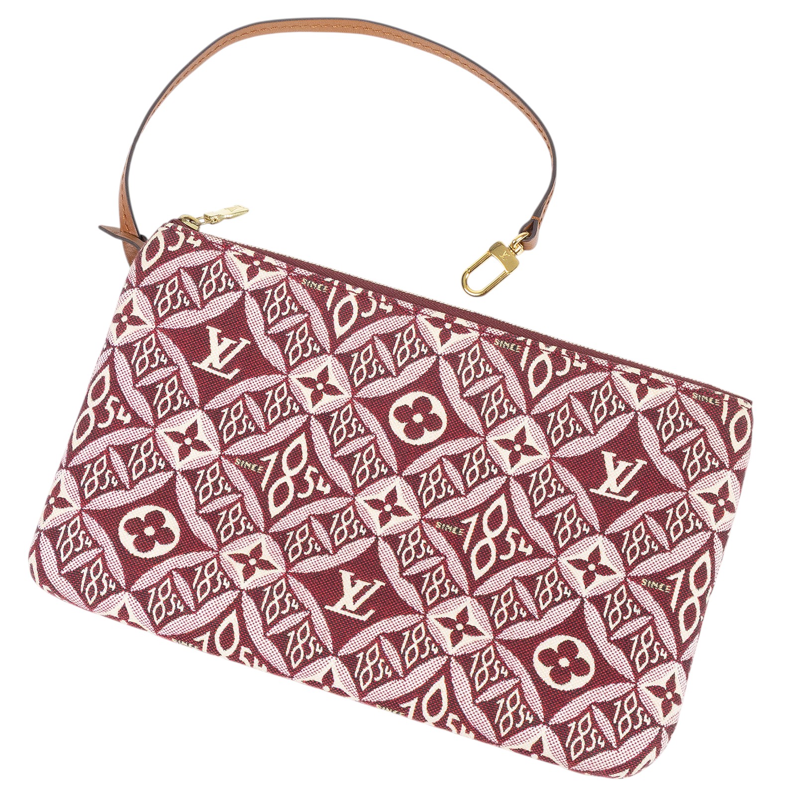 路易威登 LOUIS VUITTON Neverfull MM 肩背購物包 M57273 紅帆布1854 NEVERFULL MM 防塵袋/內袋