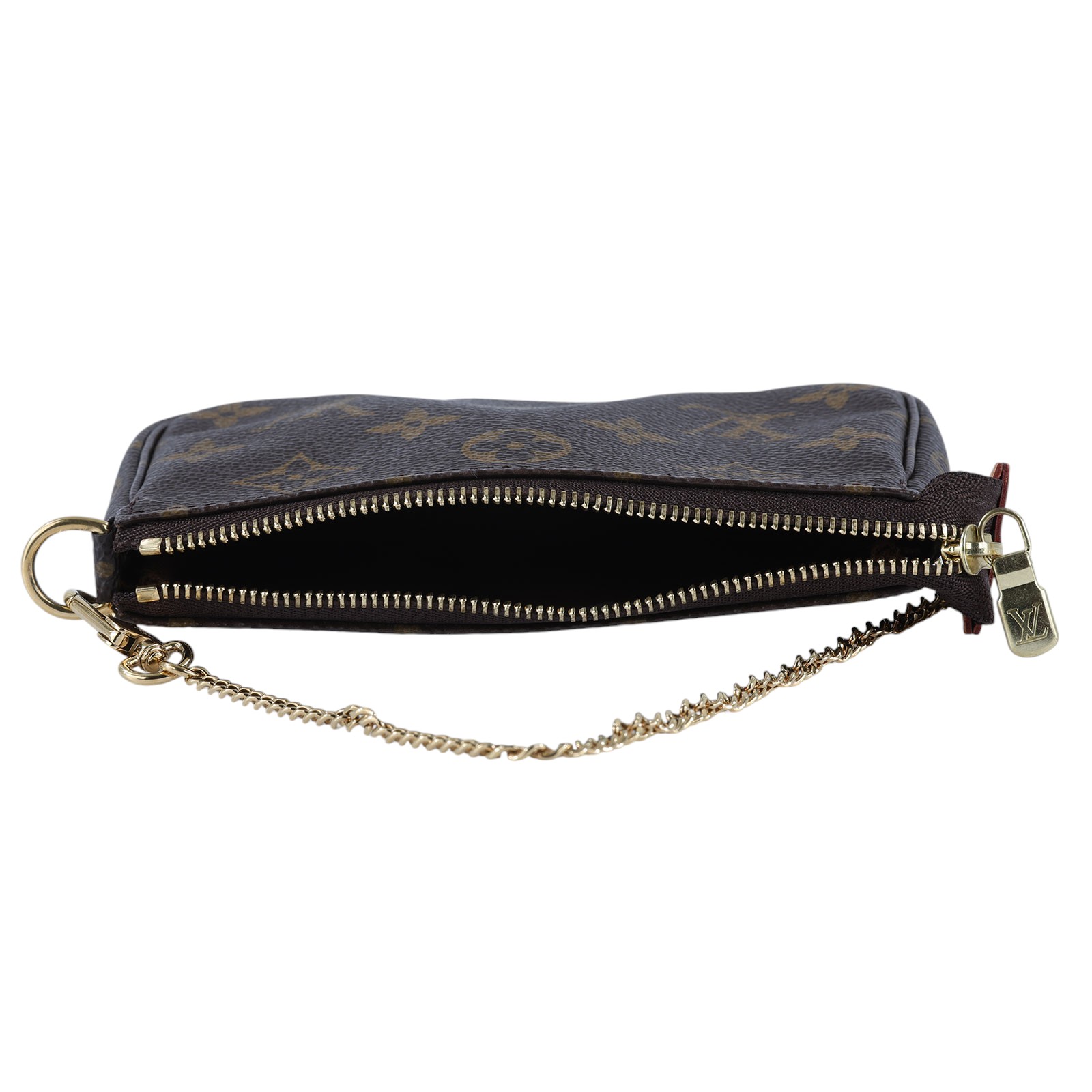 路易威登 LOUIS VUITTON Monogram塗層帆布 鏈帶 迷你小皮包 M58009 原花POUCH 原廠盒子/防塵袋/購買證明