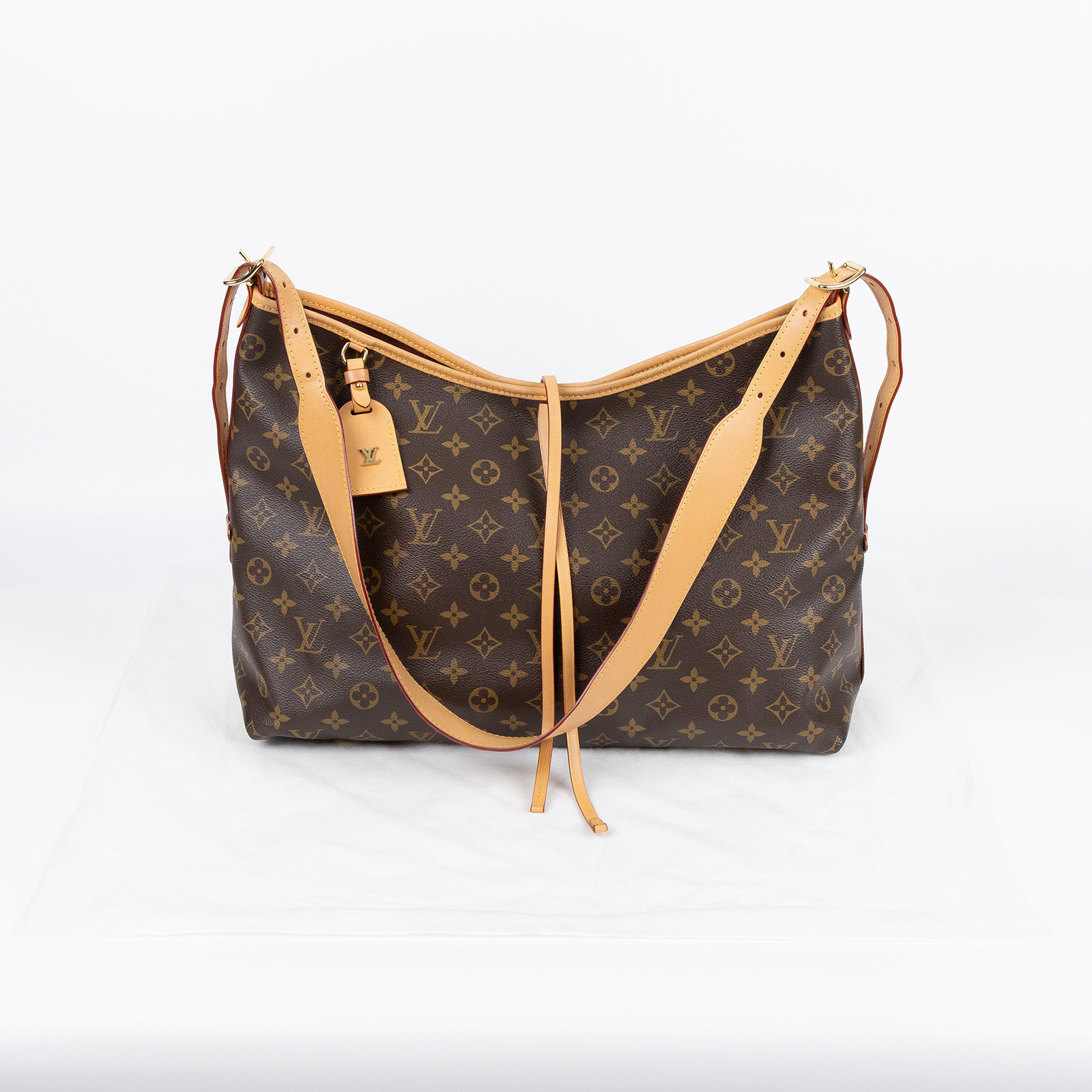 路易威登 LOUIS VUITTON CarryAll MM 原花 肩背包 M46197 晶片款 原花CARRYALL MM 吊牌/背帶