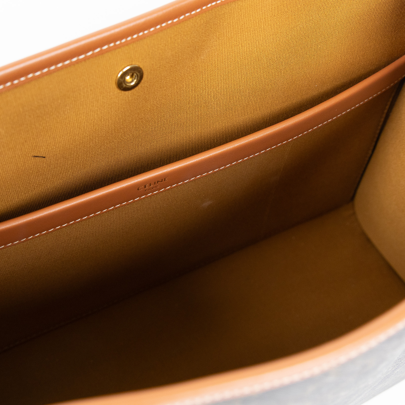 思琳 CELINE Cabas 手袋 197912BZJ 棕原花Horizo​​ntal Cabas托特 防塵袋/背帶/鎖組