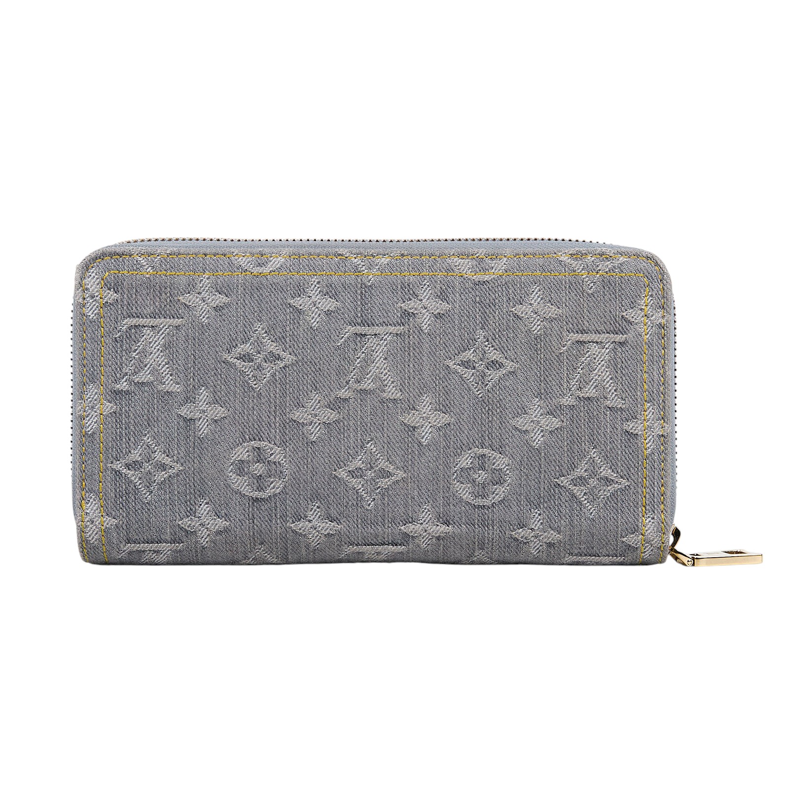 路易威登 LOUIS VUITTON 拉鏈錢包 Nautical 系列 M13214 晶片款 灰藍牛仔拉鍊長夾 原廠盒子/防塵袋