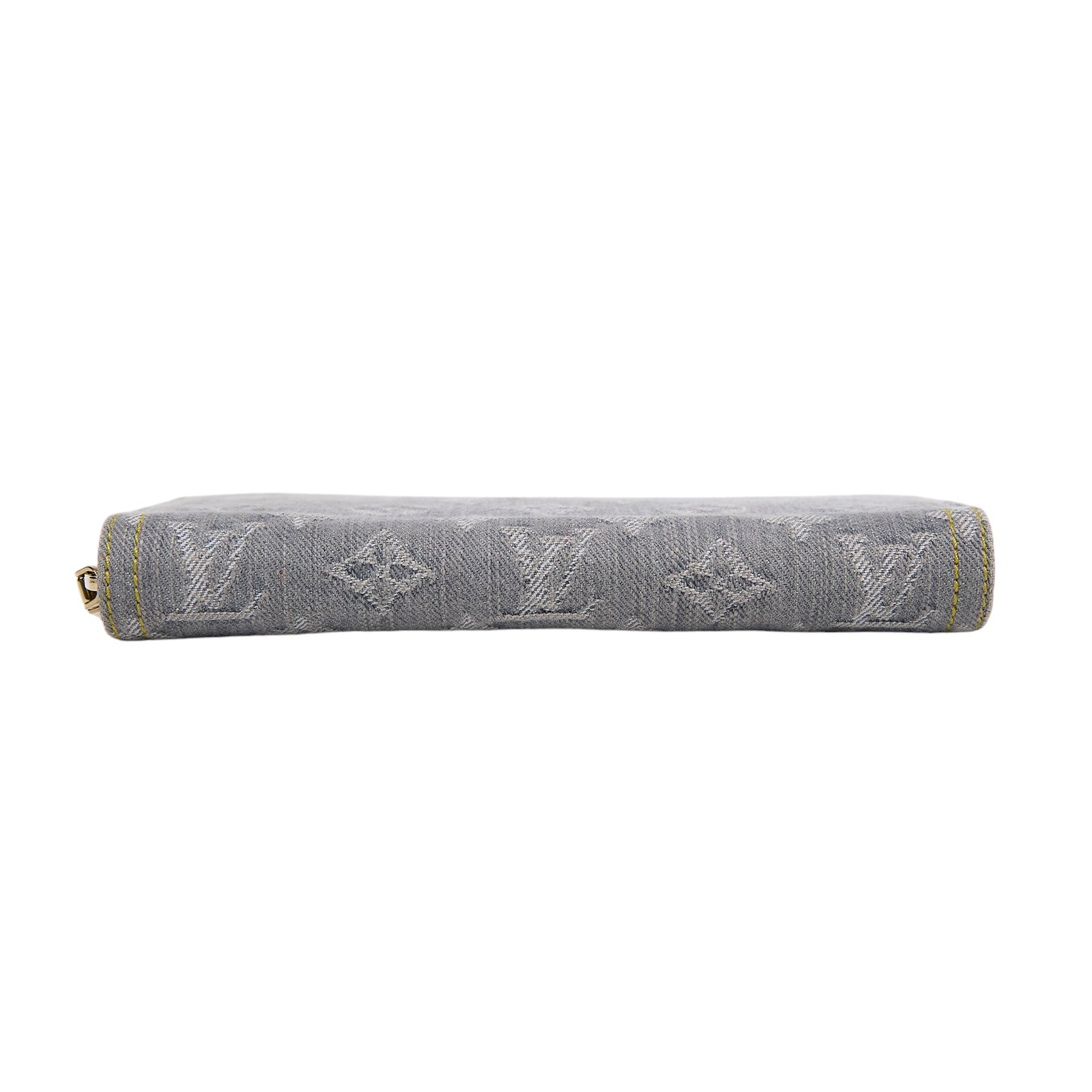 路易威登 LOUIS VUITTON 拉鏈錢包 Nautical 系列 M13214 晶片款 灰藍牛仔拉鍊長夾 原廠盒子/防塵袋