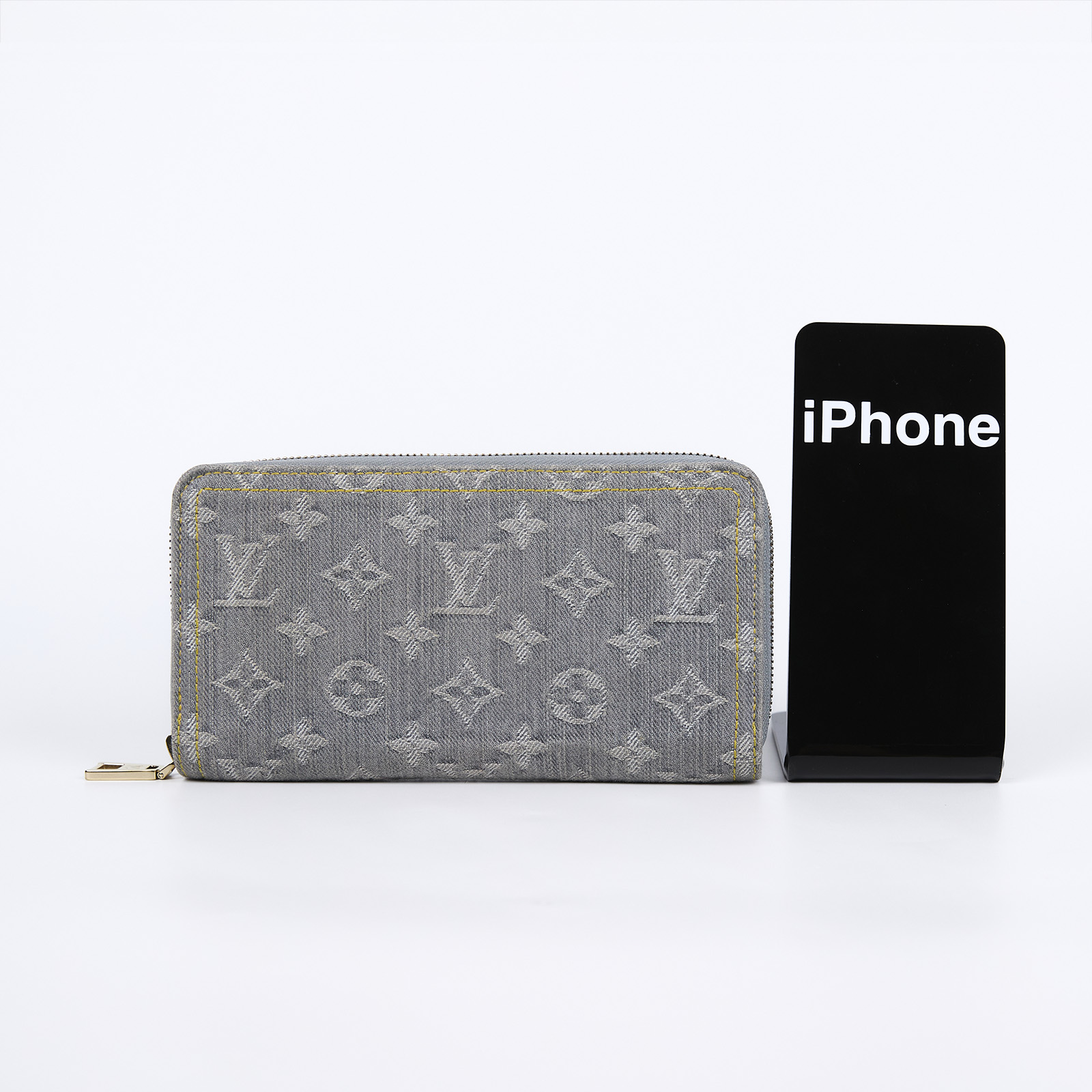 路易威登 LOUIS VUITTON 拉鏈錢包 Nautical 系列 M13214 晶片款 灰藍牛仔拉鍊長夾 原廠盒子/防塵袋