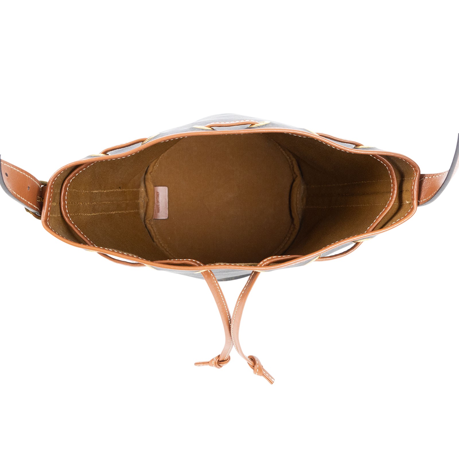 思琳 CELINE Triomphe帆布 小型 索繩 斜背 肩背 水桶包 191142BZJ 原花凱旋水桶包 購買證明