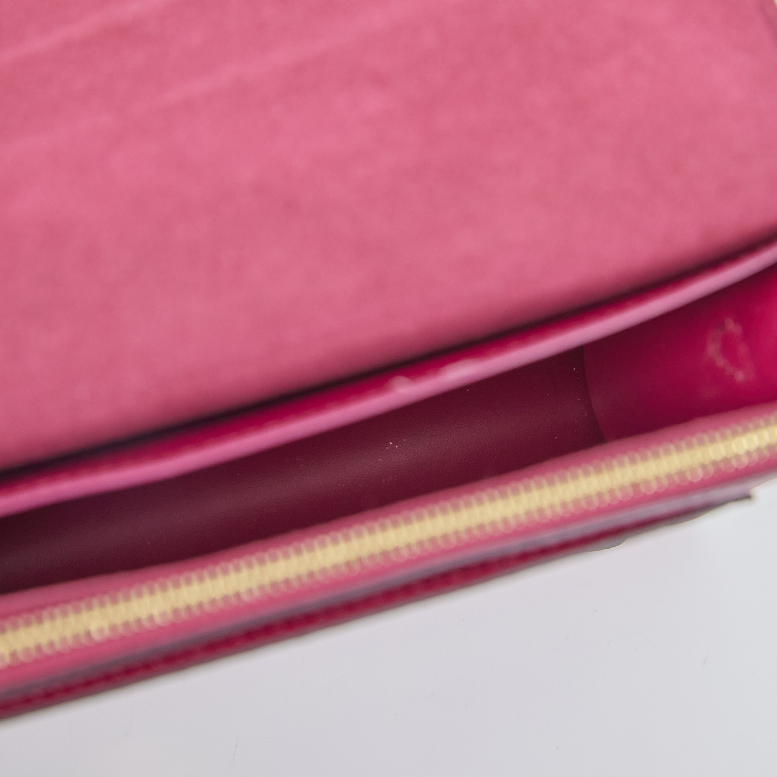 路易威登 LOUIS VUITTON Flore 肩背包 桃紅色 M69578 晶片款 原花拚桃紅FLORE掀蓋肩背包 原廠盒子/防塵袋/背帶/購買證明