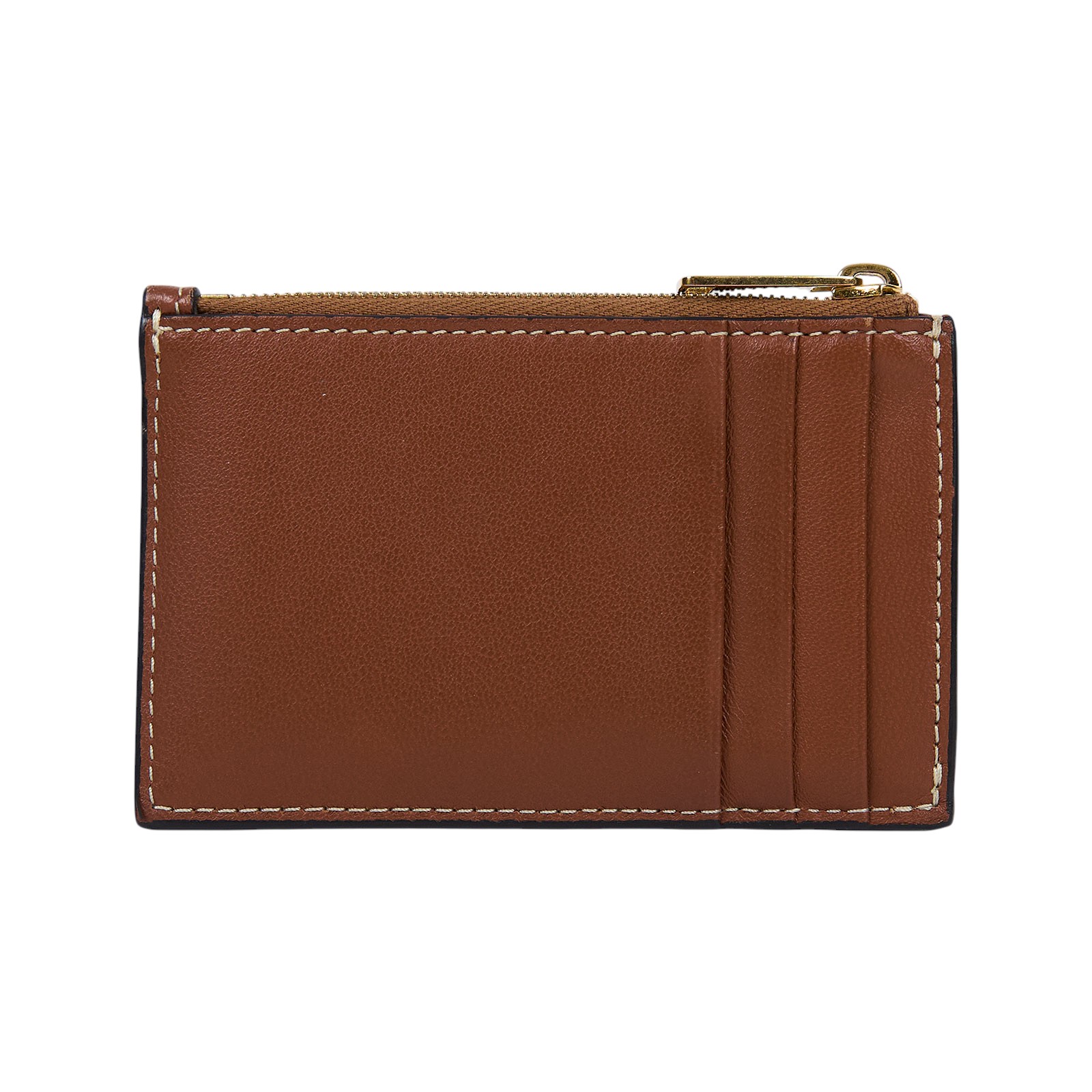 思琳 CELINE Triomphe 拉鍊卡包 10K583EMJ 棕褐色拉鍊卡包 原廠盒子/防塵袋