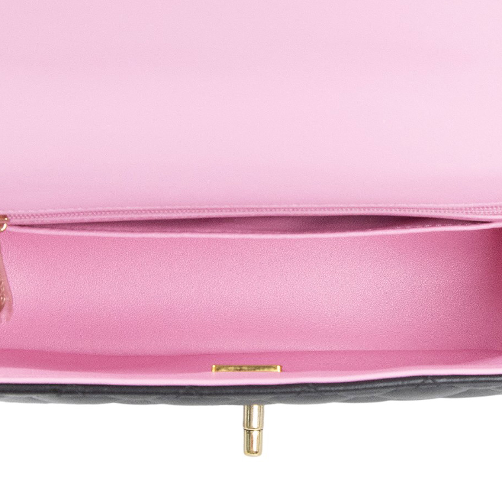 香奈兒 CHANEL Coco 20  Handle 肩背 斜背 迷你 口蓋包 AS2431 黑拼粉羊皮手提COCO20 無附屬品