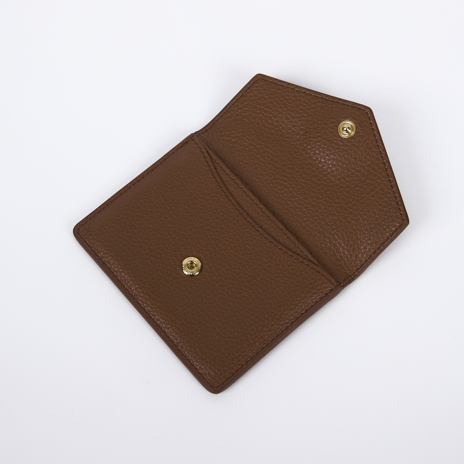 繆繆 MIU MIU 金屬標誌 卡片夾 5MF031_ADT7 咖啡色卡夾 原廠盒子