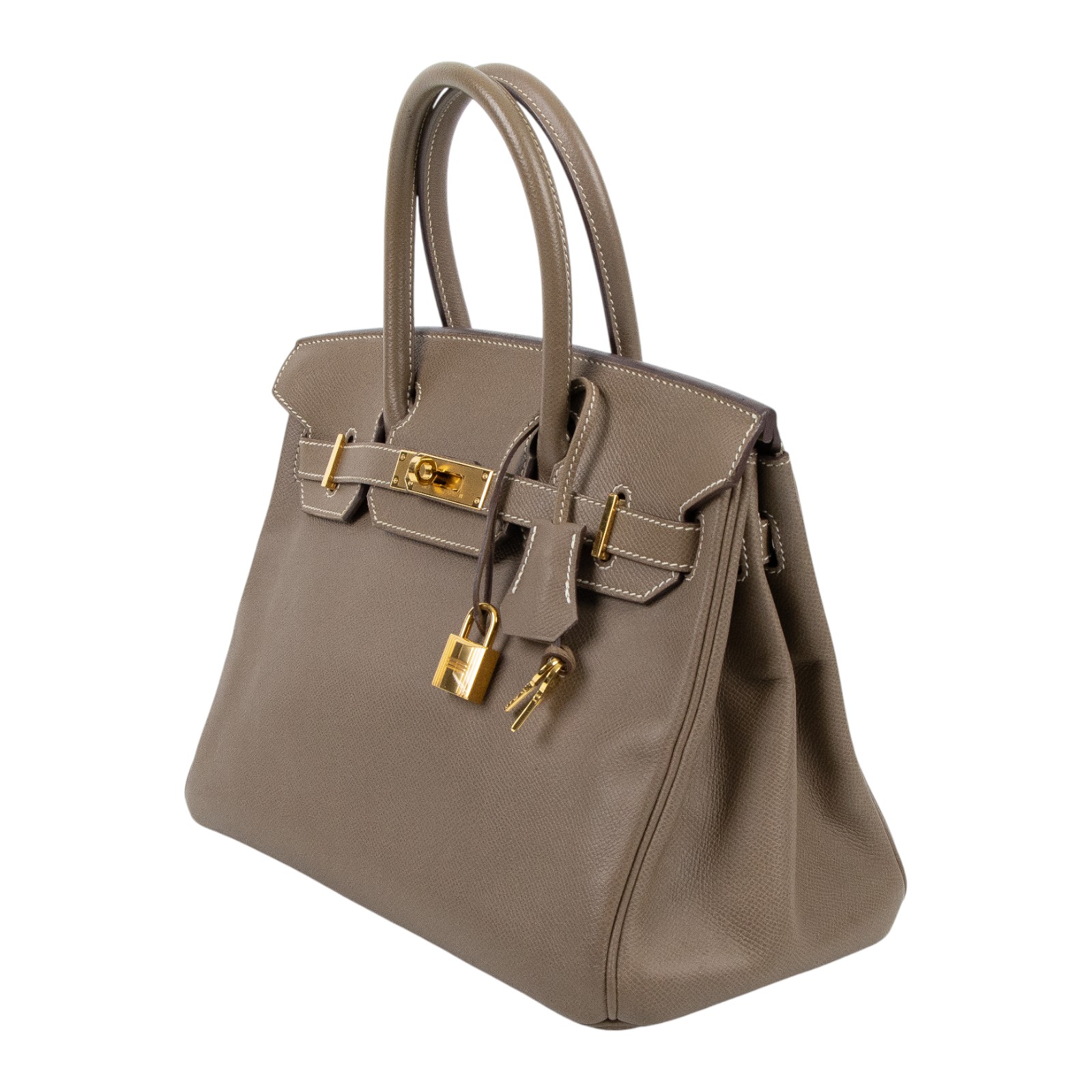 愛馬仕 Hermes Birkin Bag 柏金包 30 BK30 DIS 279 GH D刻 大象灰BIRKIN30 防塵袋/鎖組/雨衣