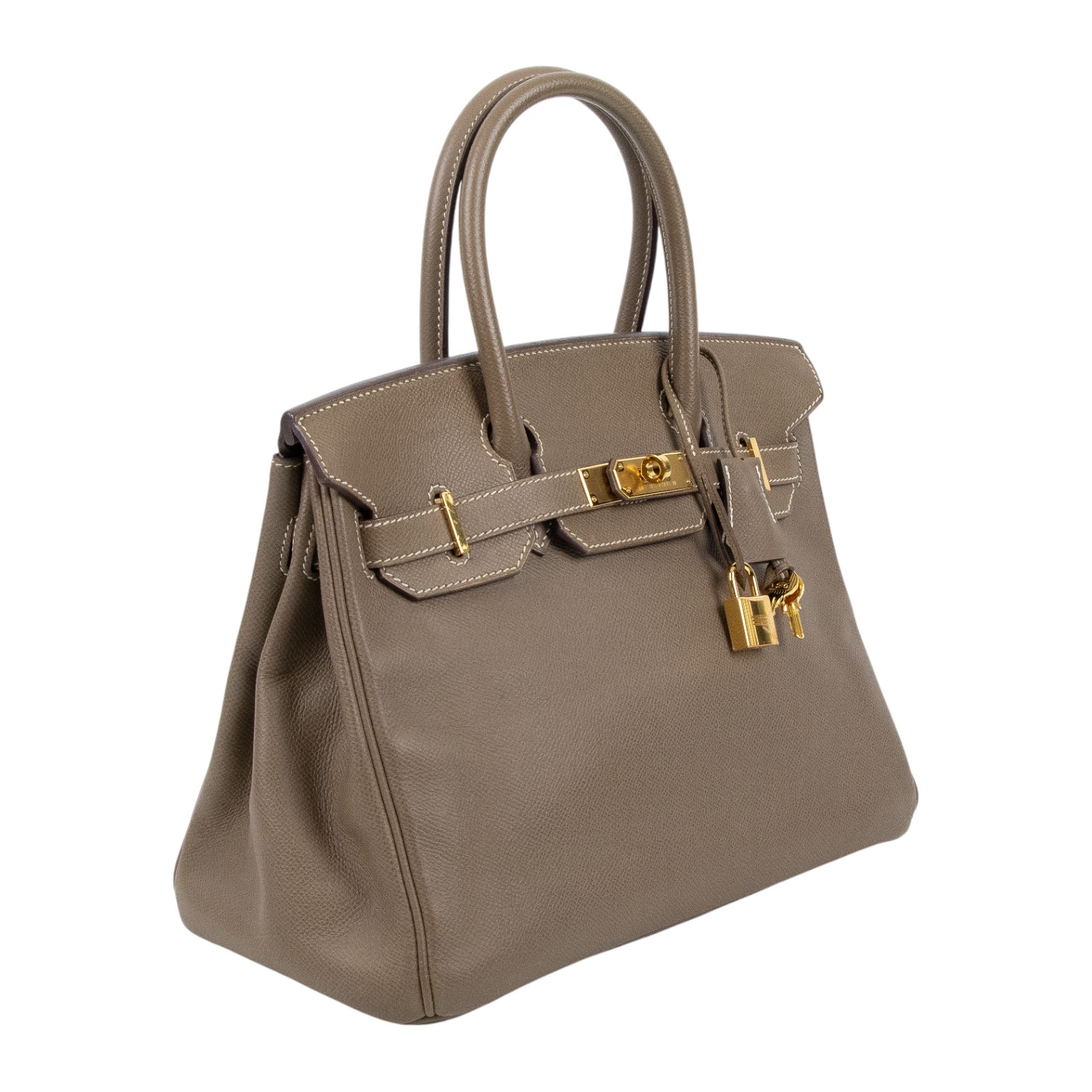 愛馬仕 Hermes Birkin Bag 柏金包 30 BK30 DIS 279 GH D刻 大象灰BIRKIN30 防塵袋/鎖組/雨衣