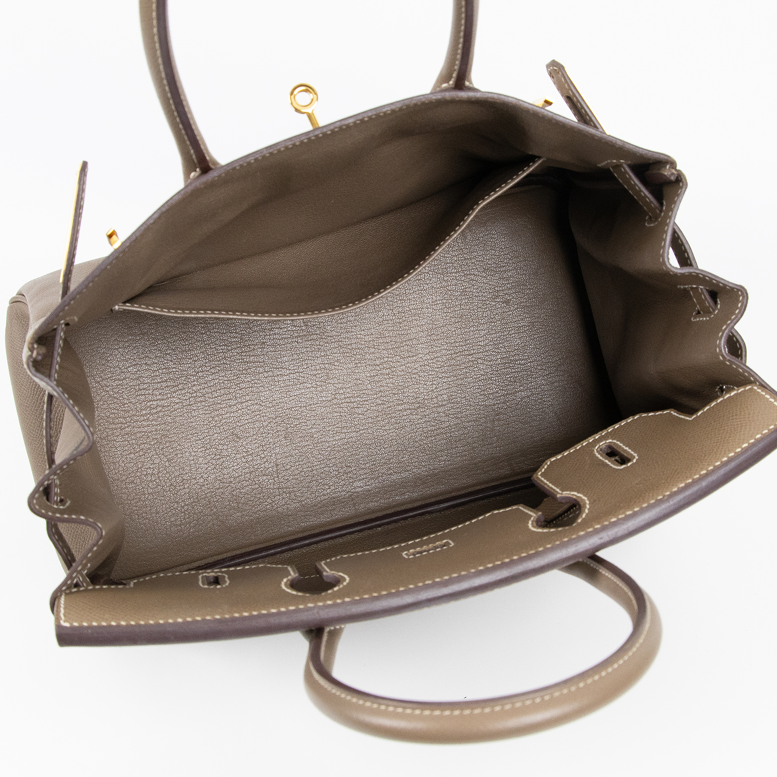 愛馬仕 Hermes Birkin Bag 柏金包 30 BK30 DIS 279 GH D刻 大象灰BIRKIN30 防塵袋/鎖組/雨衣