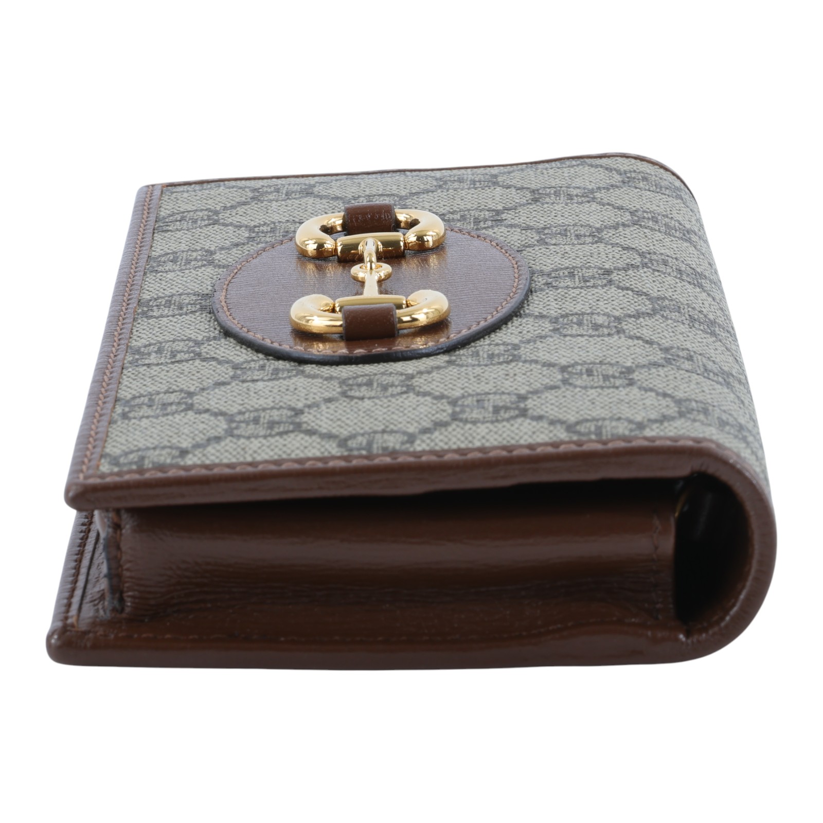 古馳 GUCCI Horsebit 1955 WOC 馬銜釦 金鍊 肩背 斜背 手拿包 621892 92TCG 咖原花1955 WOC 原廠盒子/防塵袋