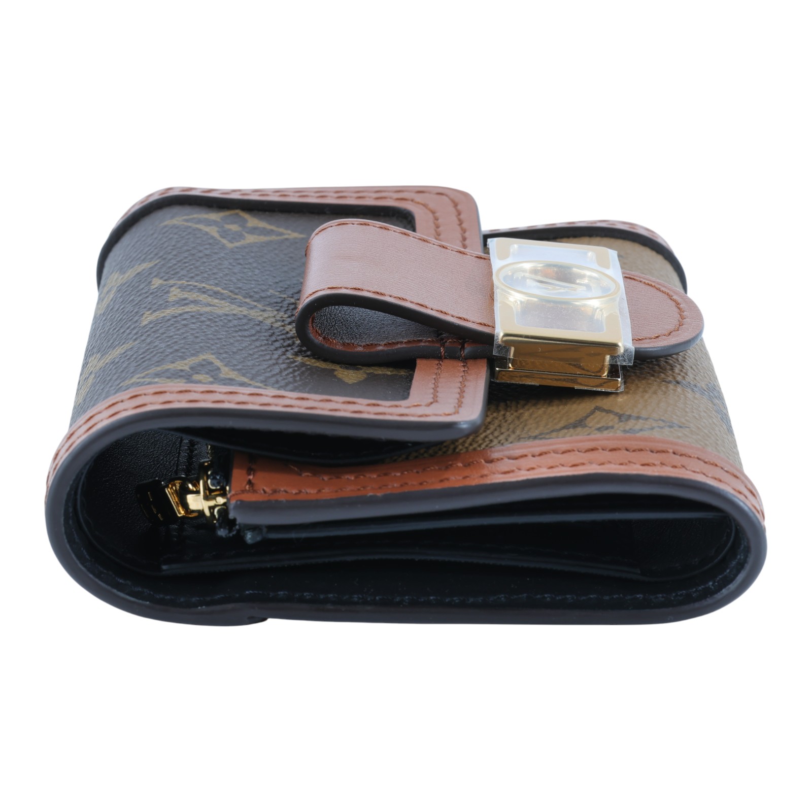 路易威登 LOUIS VUITTON Dauphine 小型錢包 短夾 M68725 晶片款 原花Dauphine三折短夾 原廠盒子/防塵袋