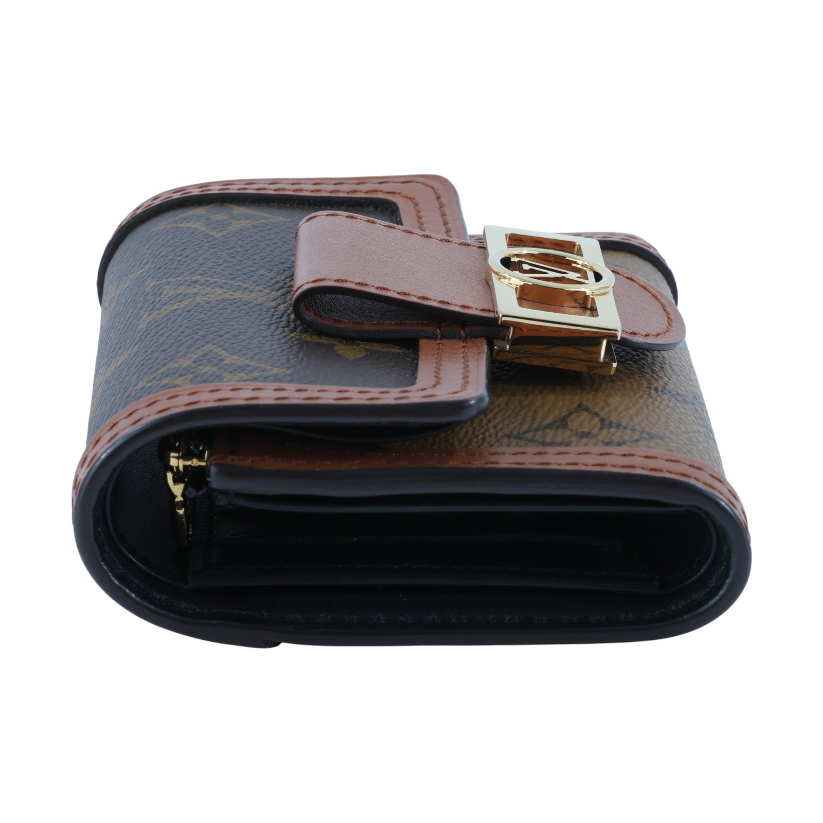 路易威登 LOUIS VUITTON Dauphine 小型錢包 短夾 M68725 晶片款 原花Dauphine三折短夾 無附屬品