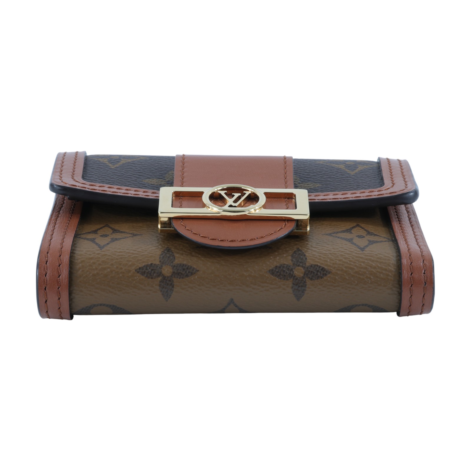 路易威登 LOUIS VUITTON Dauphine 小型錢包 短夾 M68725 晶片款 原花Dauphine三折短夾 無附屬品